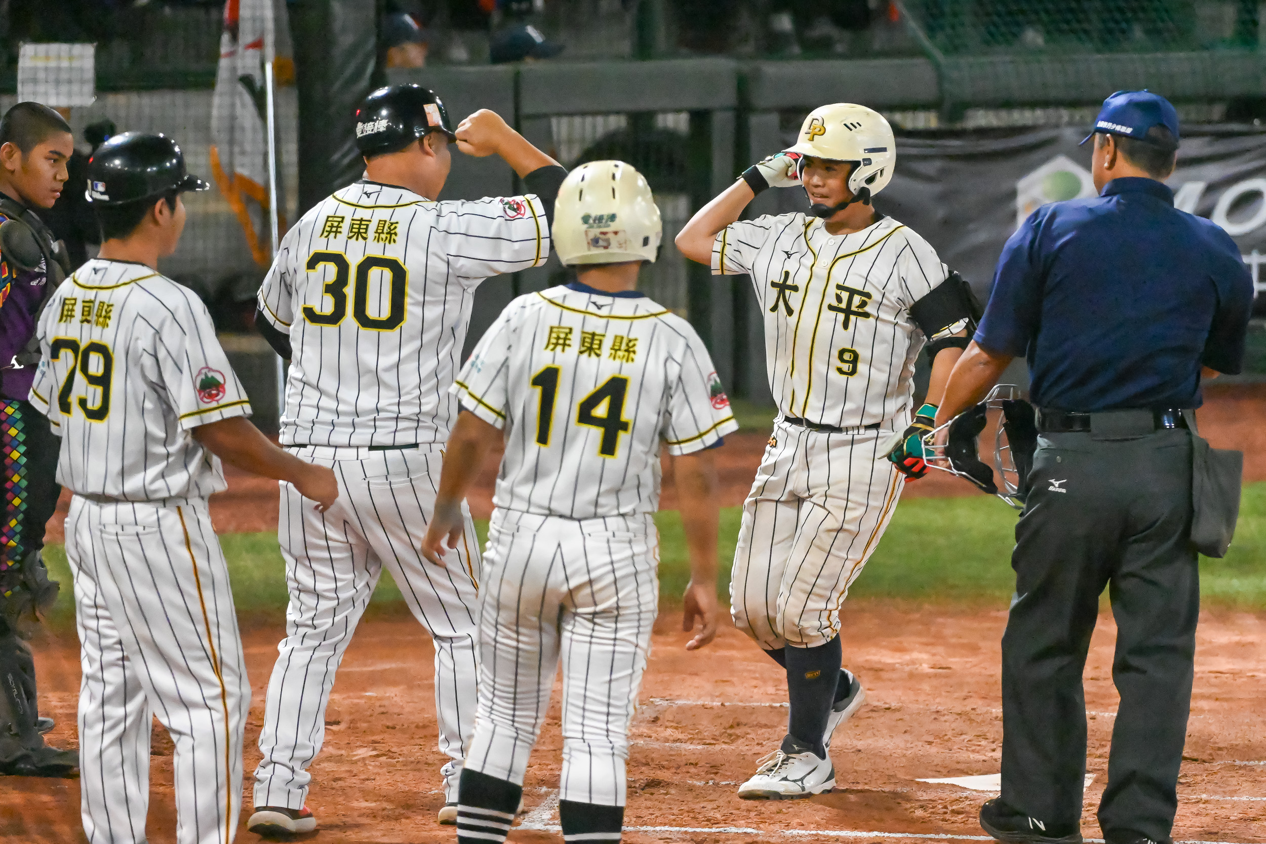 屏東縣亞軍作收。臺灣世界少棒聯盟提供