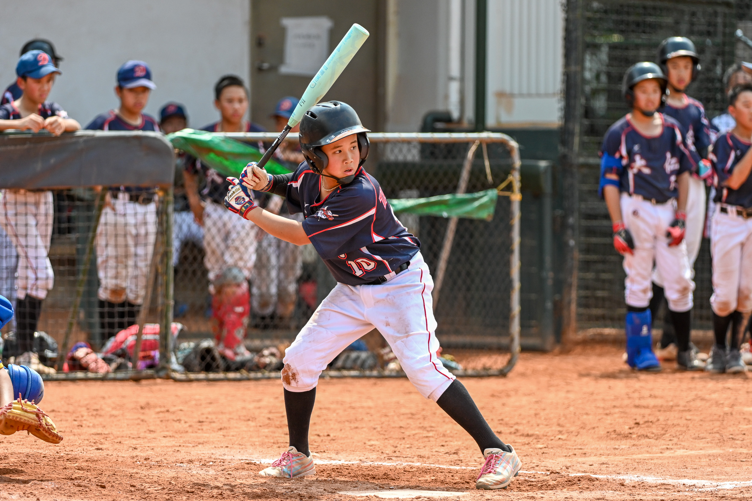 臺中市隊長郭朕安轟再見3分砲。臺灣世界少棒聯盟提供