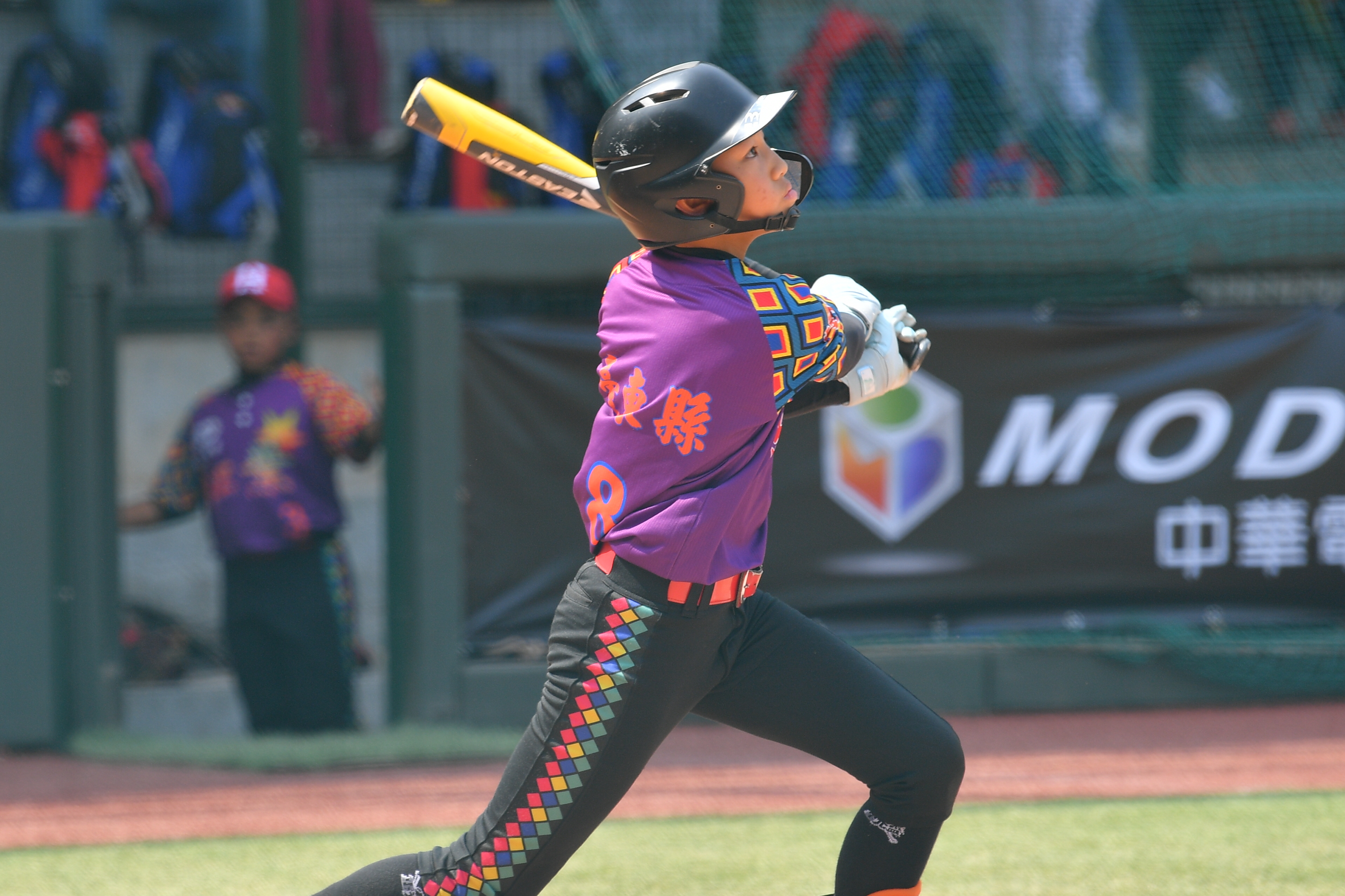 王奕穎生涯首轟。臺灣世界少棒聯盟提供