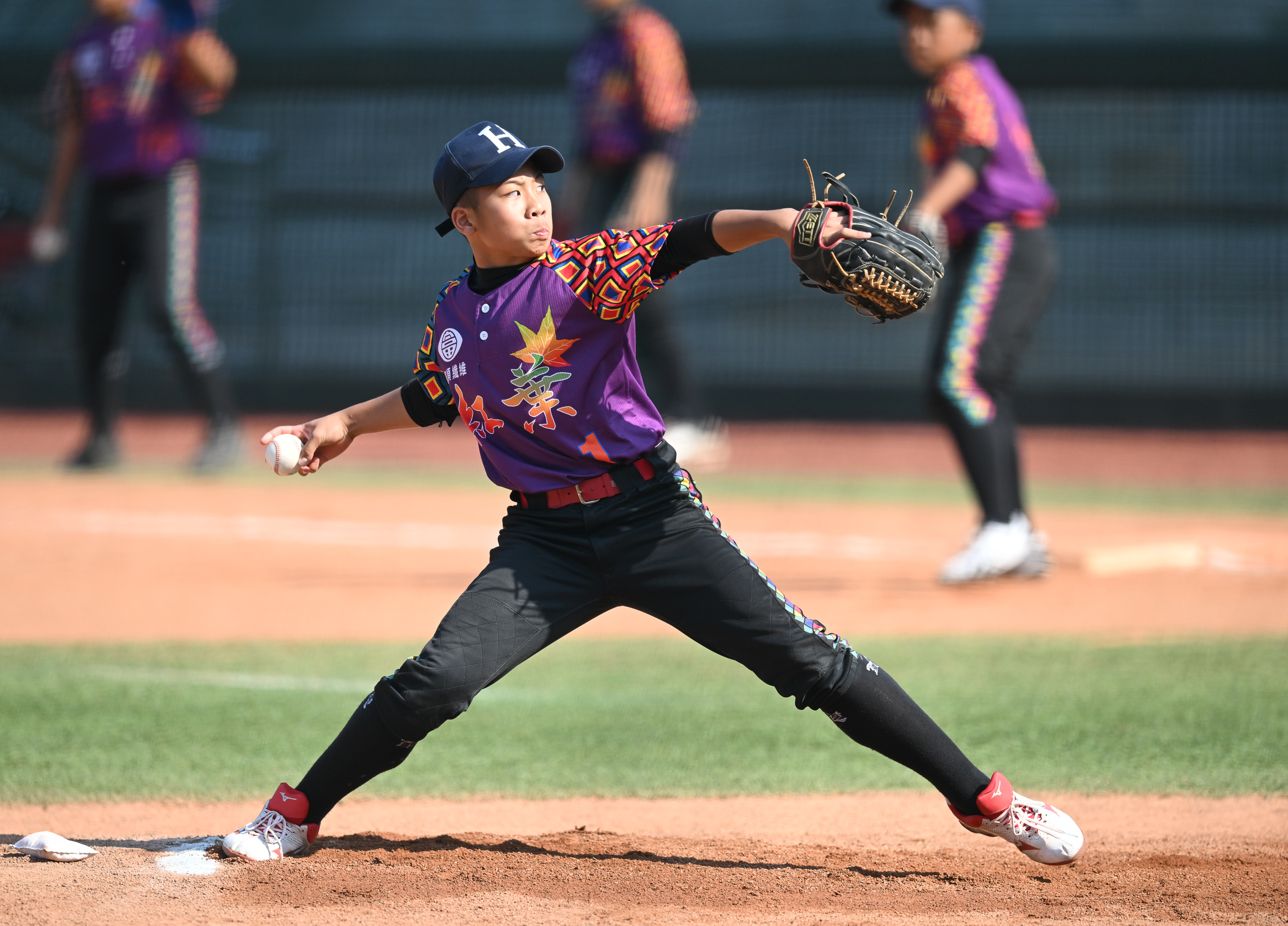 林劭先發2局。臺灣世界少棒聯盟提供