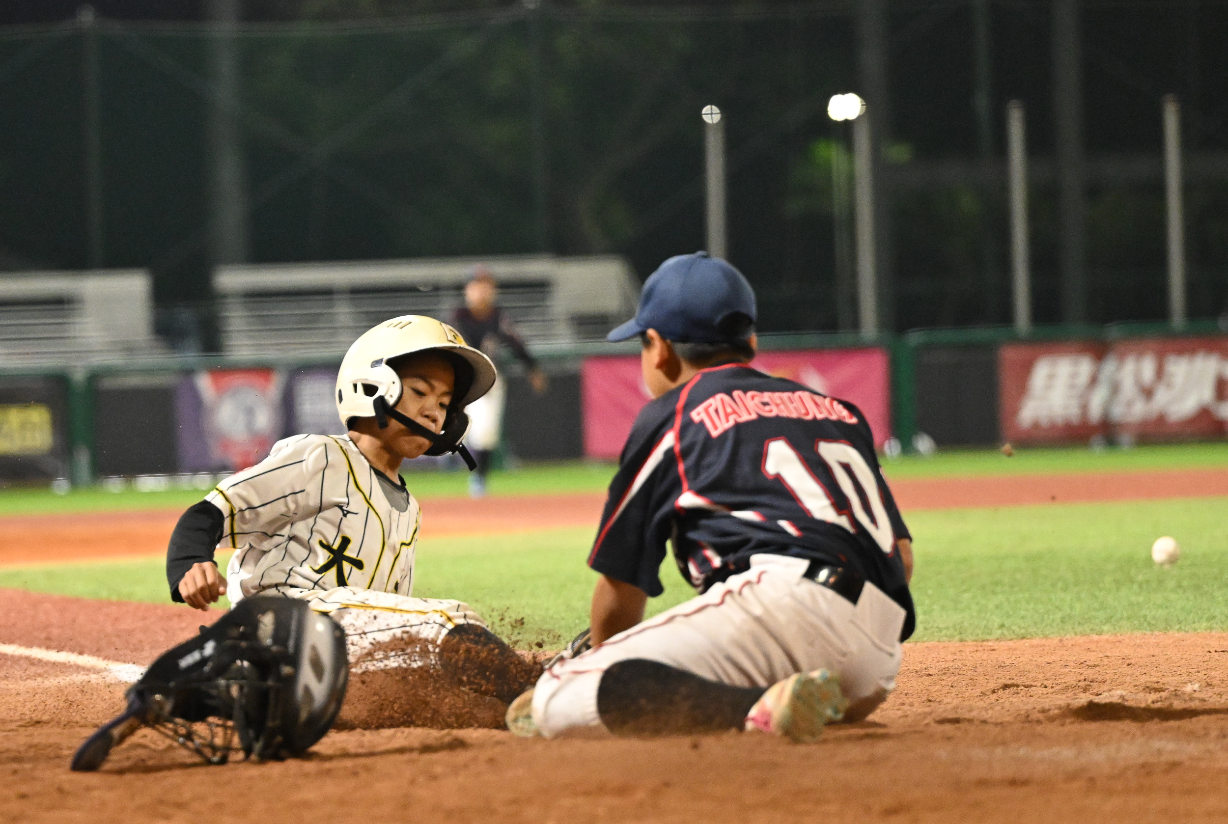 屏東縣靠著再見暴投贏得比賽。臺灣世界少棒聯盟提供