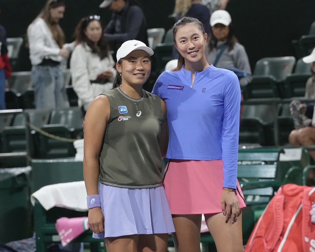 詹皓晴本周改與印尼球員曾麗美合作。劉雪貞提供