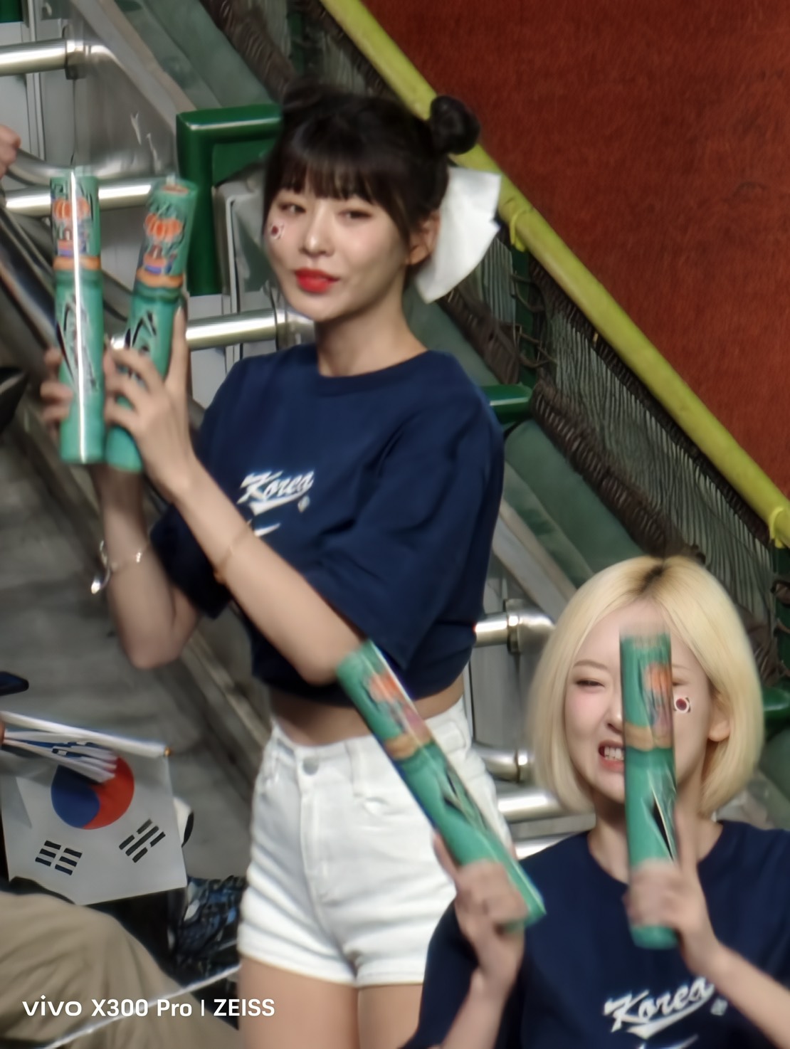 韓國啦啦隊。記者劉峻誠攝