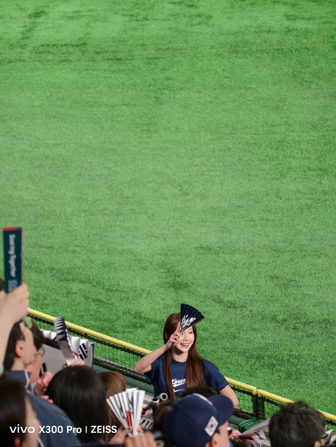 韓國啦啦隊。記者劉峻誠攝