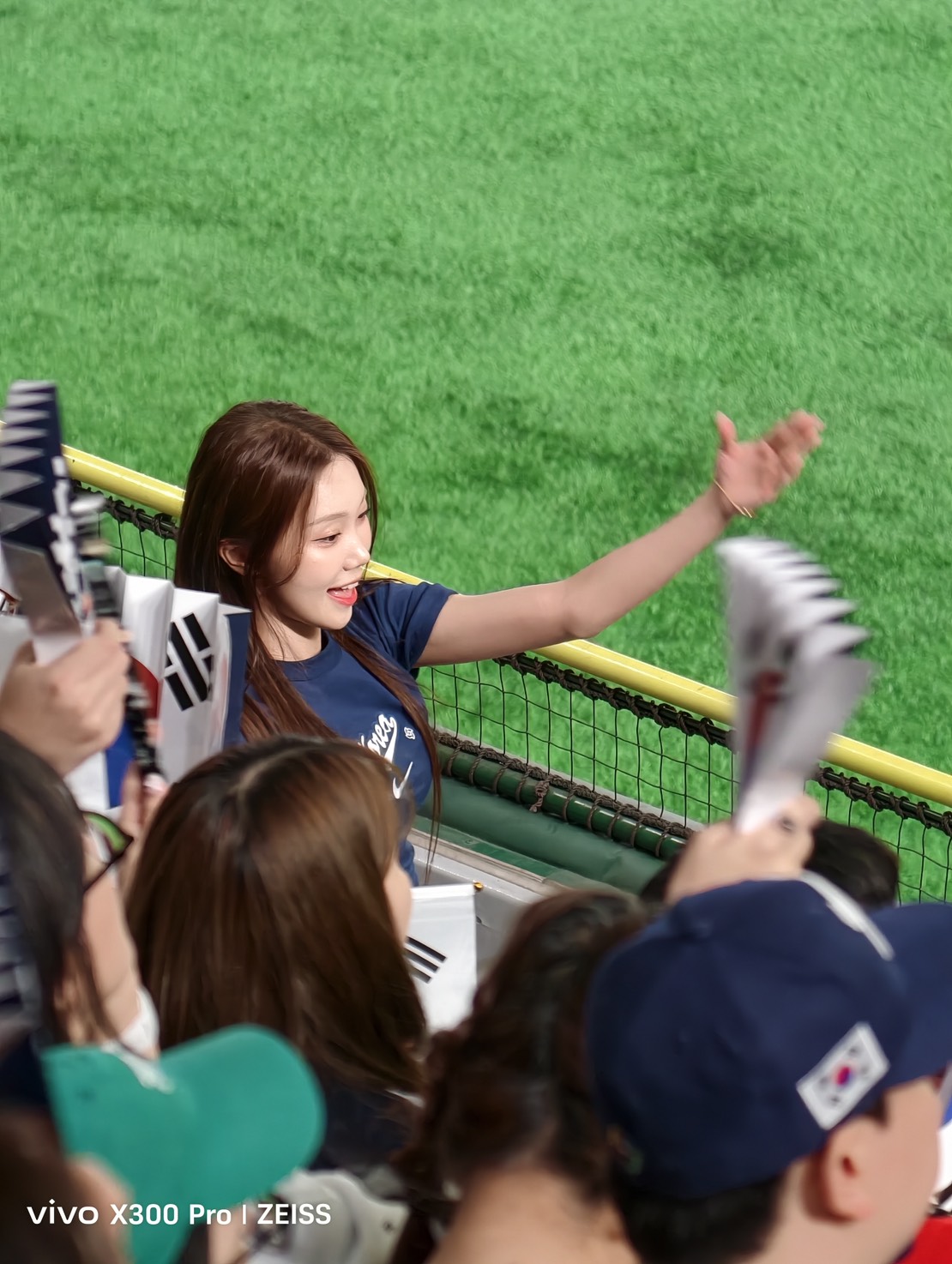 韓國啦啦隊。記者劉峻誠攝