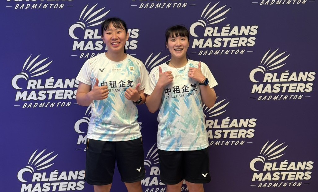 中租女雙林芷均／楊筑云成功晉級決賽。中租提供