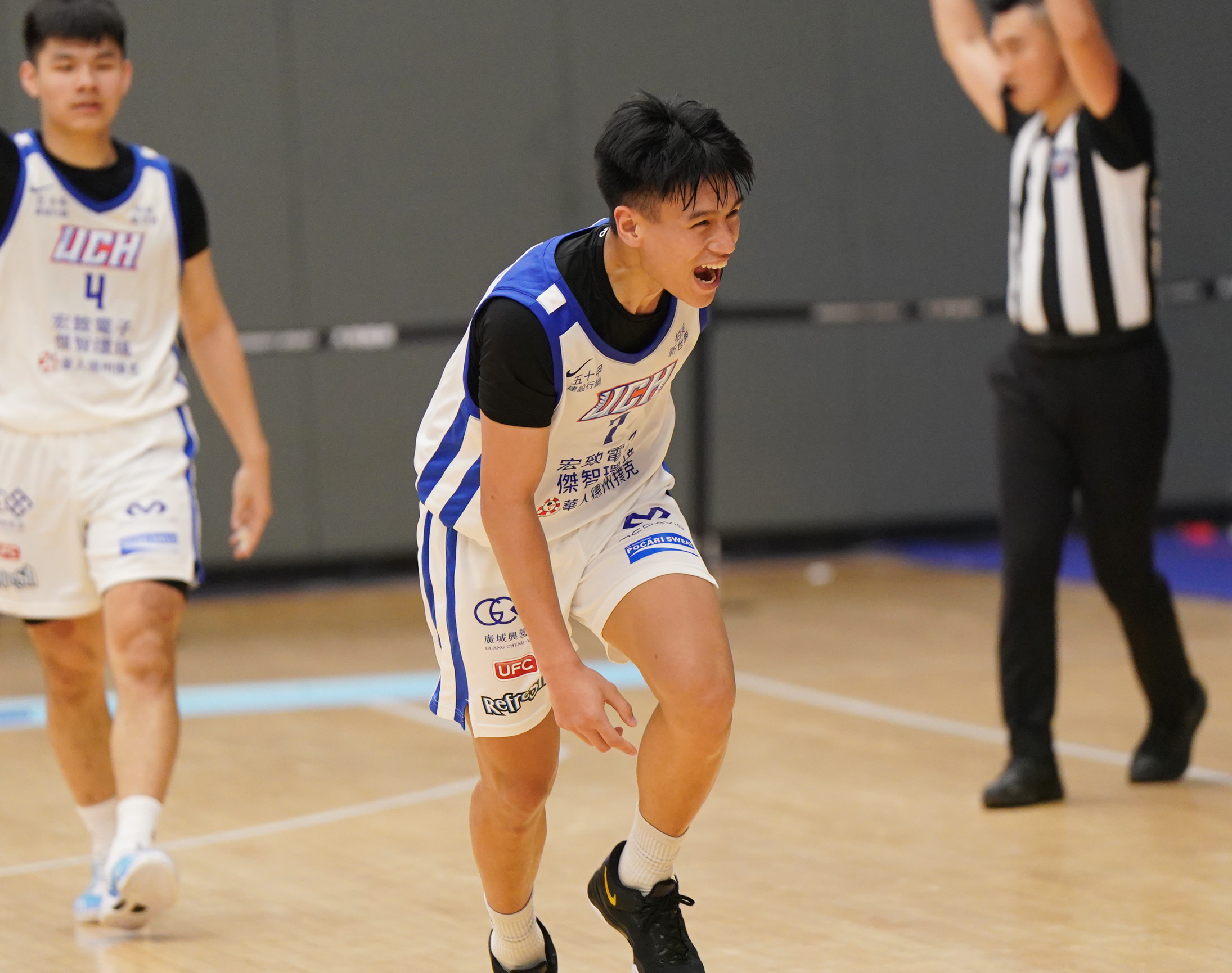 健行科大夏友杰攻下17分7籃板7助攻皆為UBA生涯新高。大專體總提供