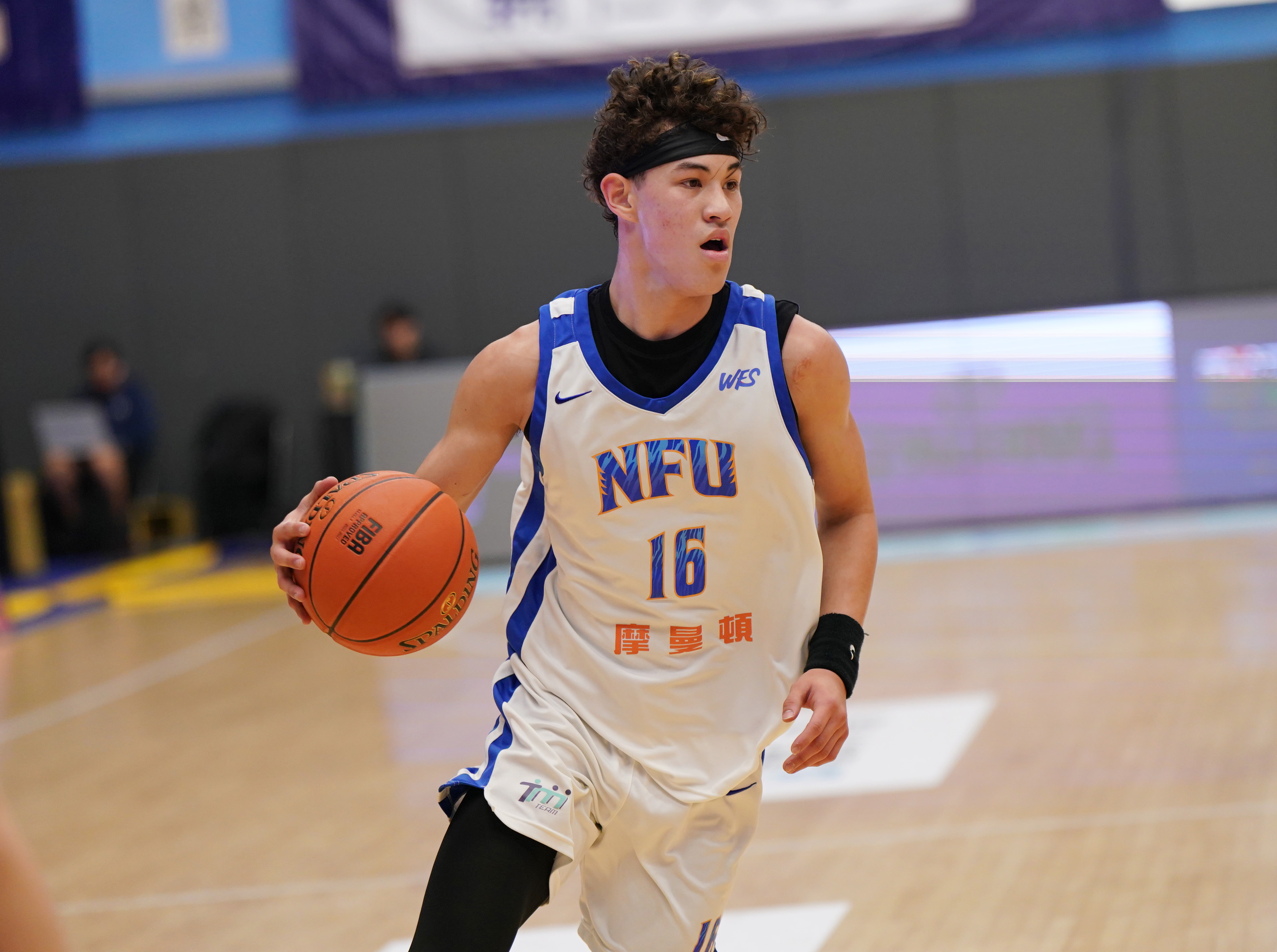 虎尾科大查傑攻下全場最高21分並抓下9籃板。大專體總提供