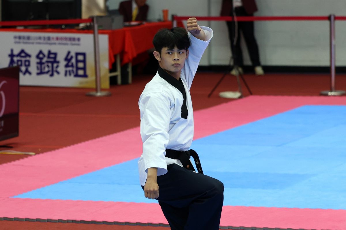 中信學院蔡和軒克服傷勢摘金。大會提供