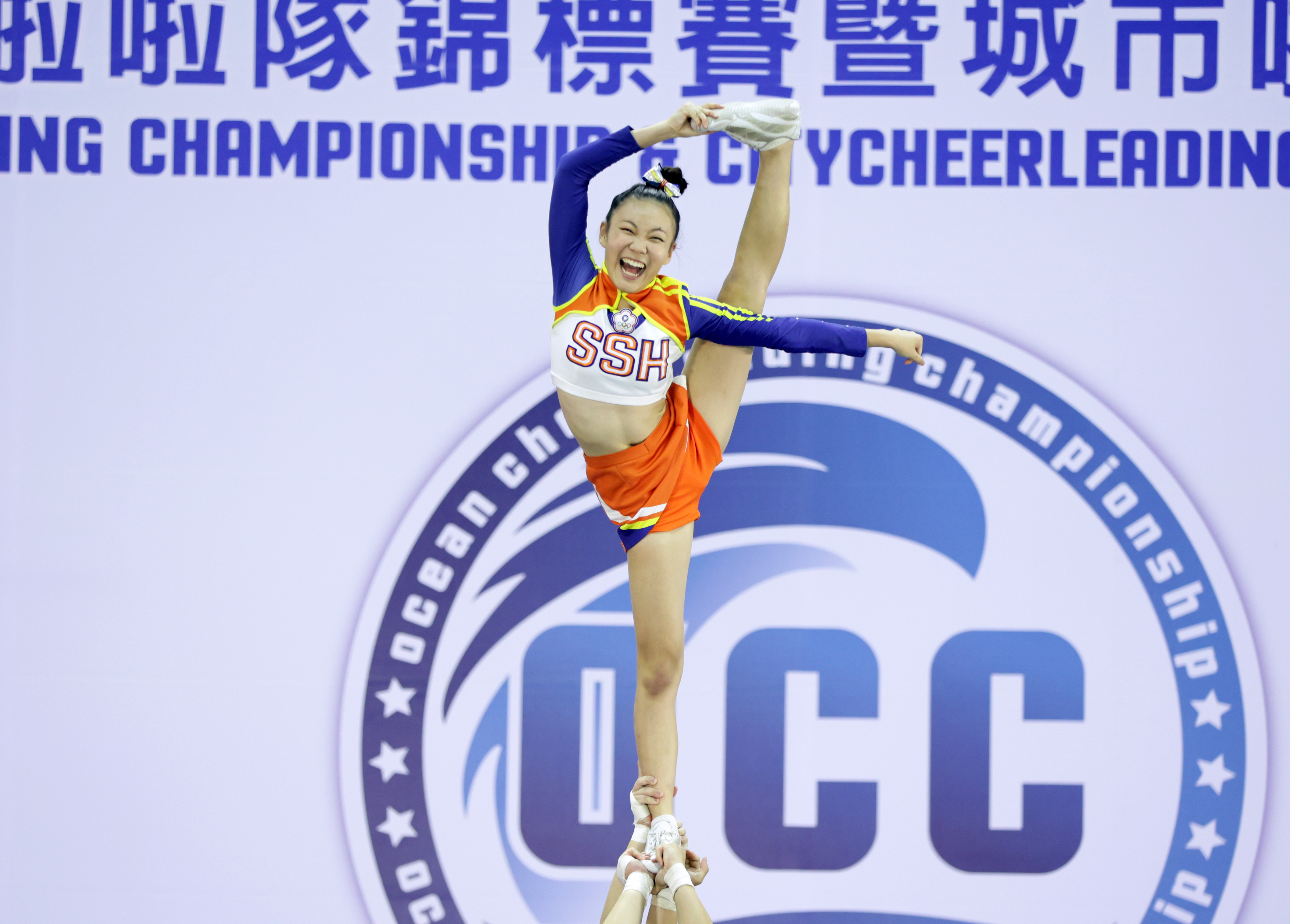 去年腦震盪吳安萱重返賽場摘下2金1銀。中華民國啦啦隊總會提供