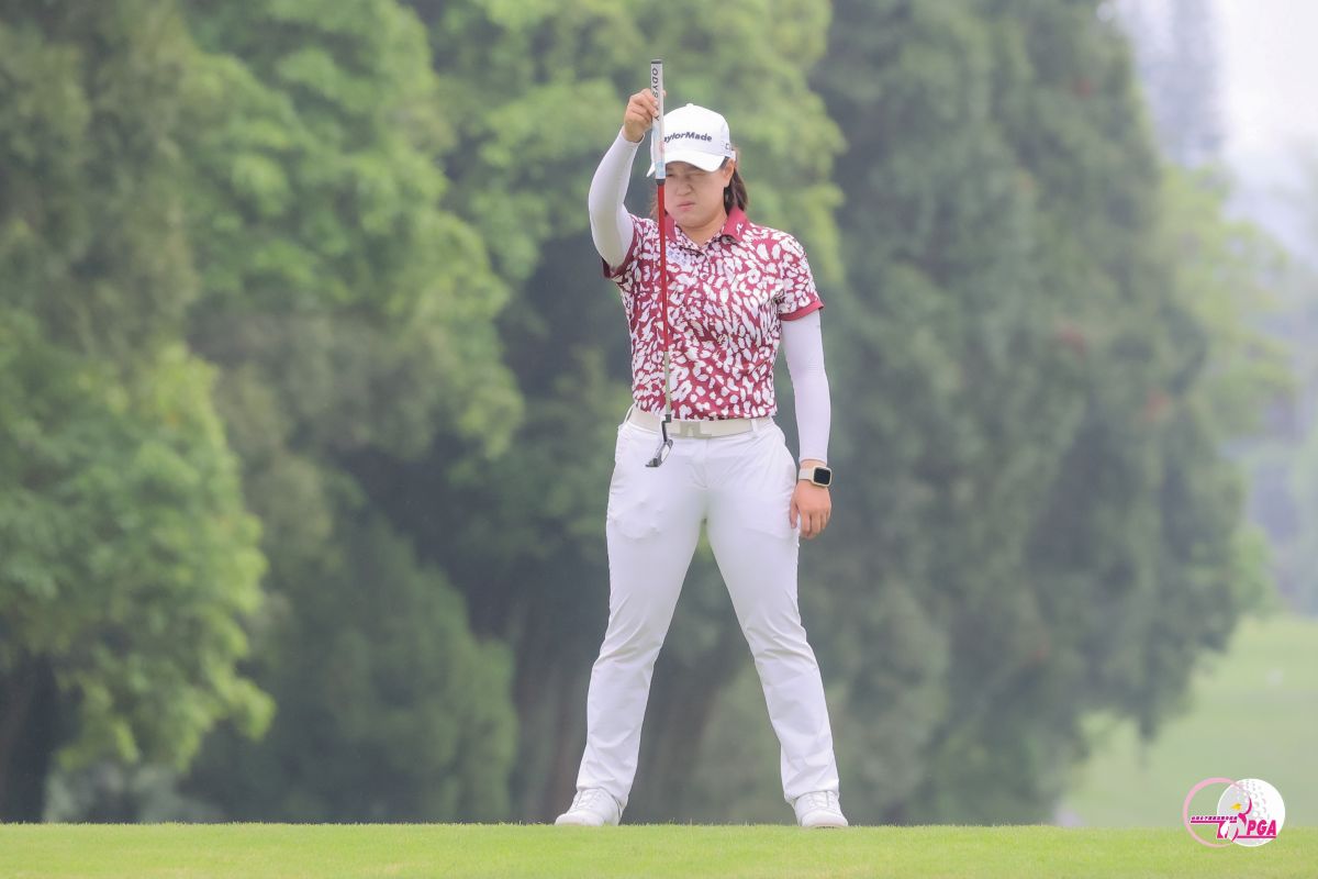 吳芷昀以兩回合總桿141桿-3暫並列第三。Tlpga/葉勇宏攝