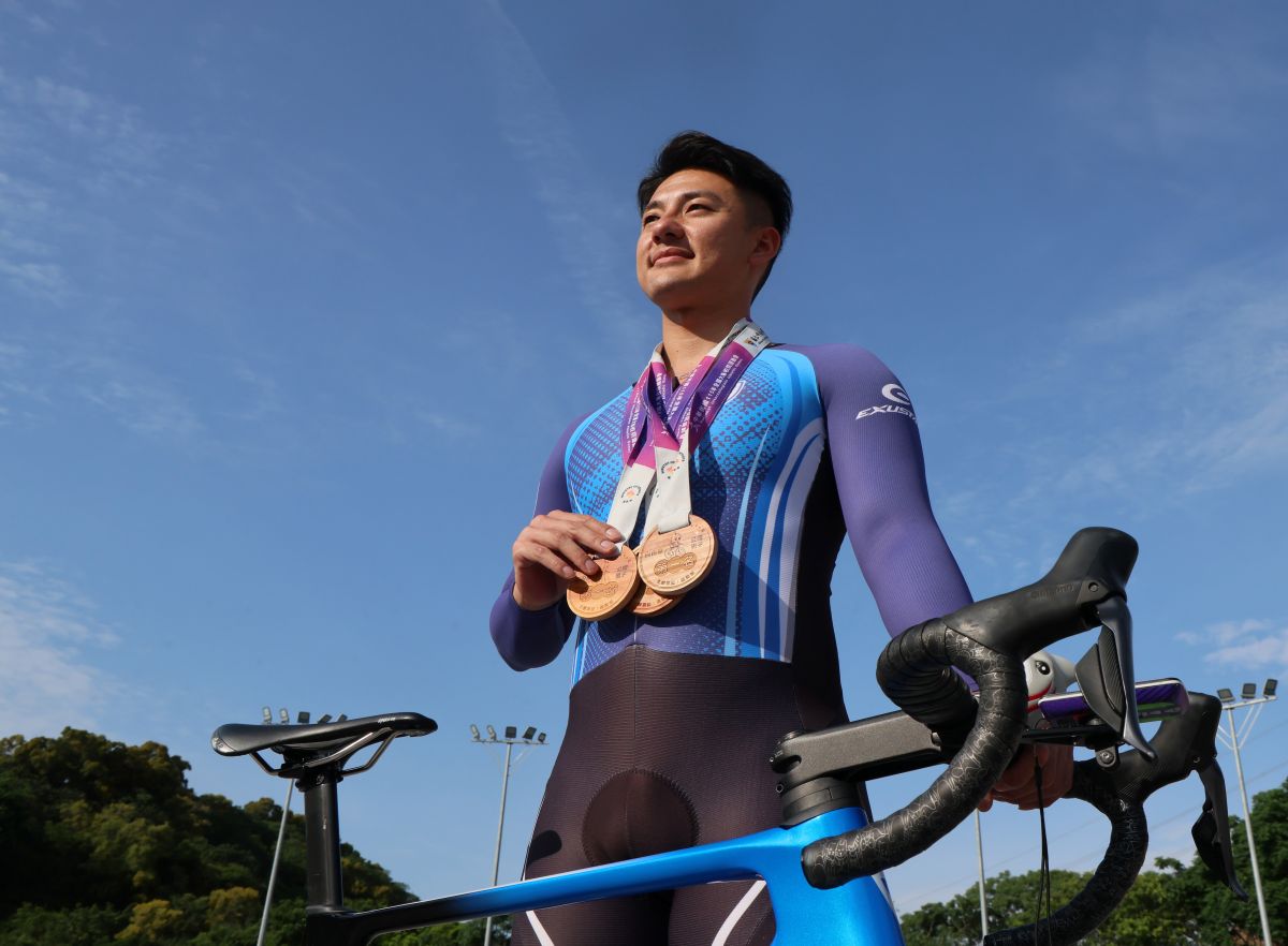 康世峰首度參加全大運就輕鬆三金入袋。大會提供