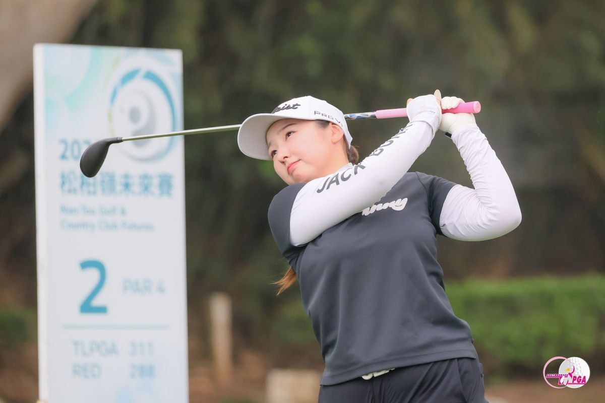 日本選手園田結莉亞以兩回合總桿138桿-6繼續保持領先。Tlpga/ 葉勇宏攝