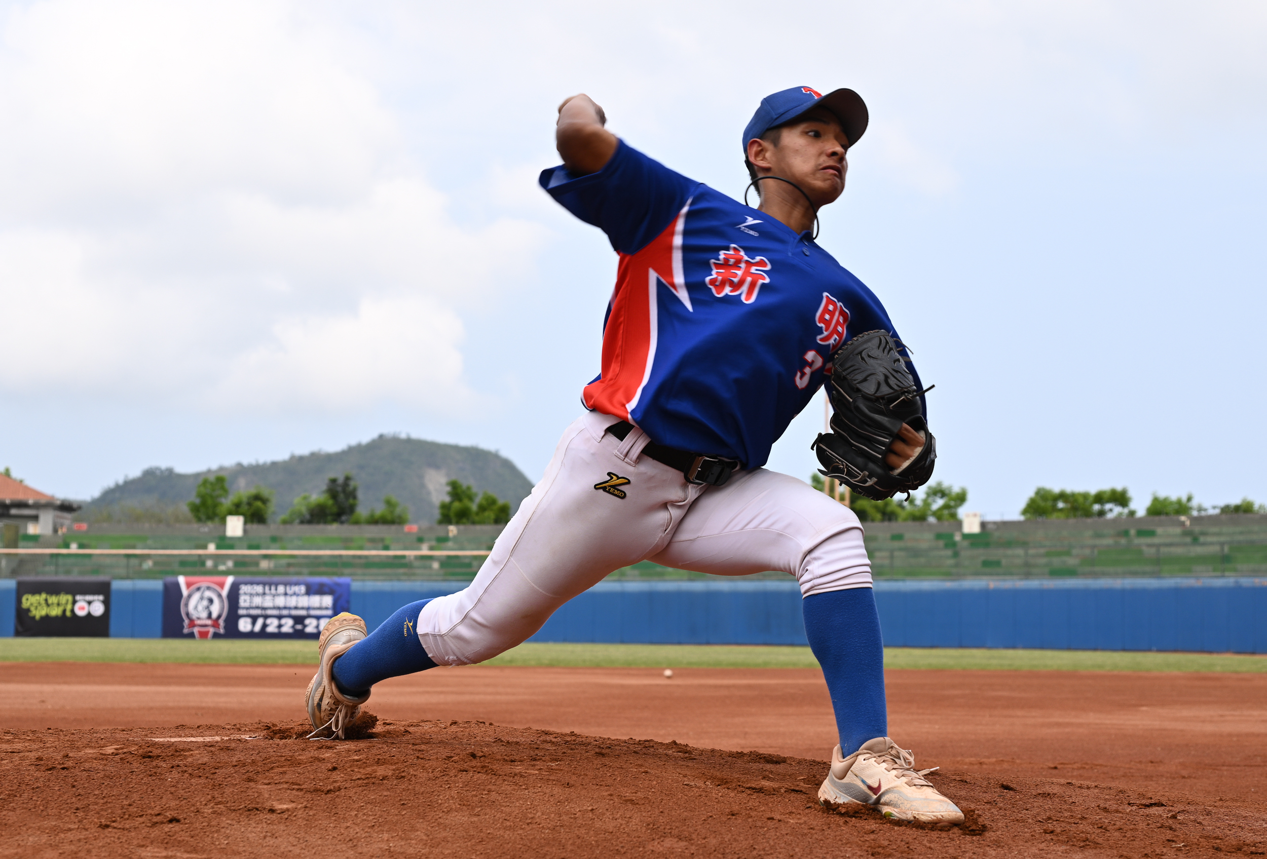 桃園市松以勒先發6.2局奪勝投。台灣世界少棒聯盟提供