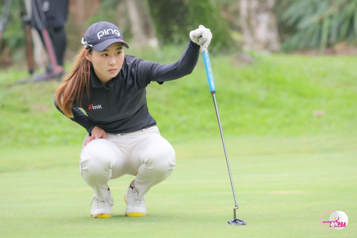 楊亞賓以兩回合總桿141桿-3暫並列第三。Tlpga/葉勇宏攝