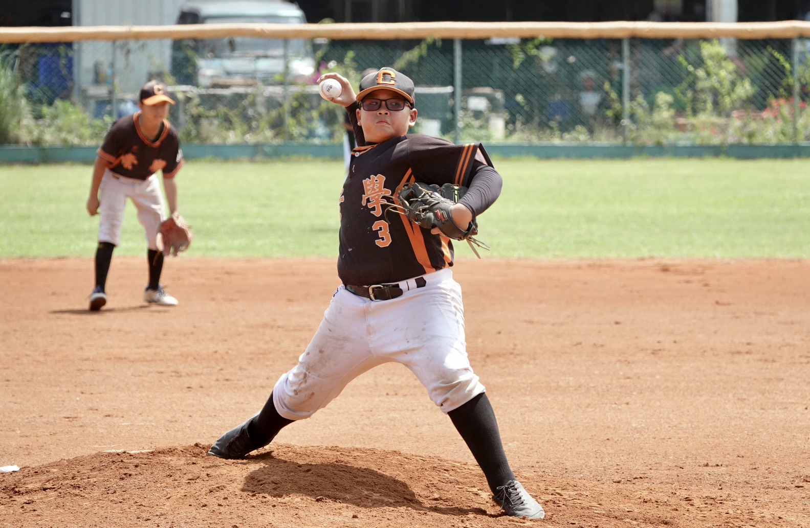 李炫叡5局好投繳國小代表作。學生棒聯提供