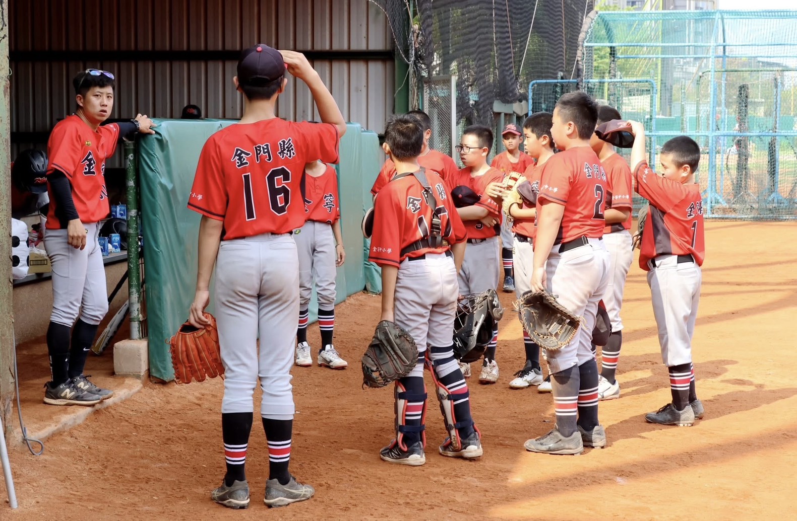 金門縣金寧國中小終場以6比1擊敗雲林縣馬光國小。學生棒聯提供