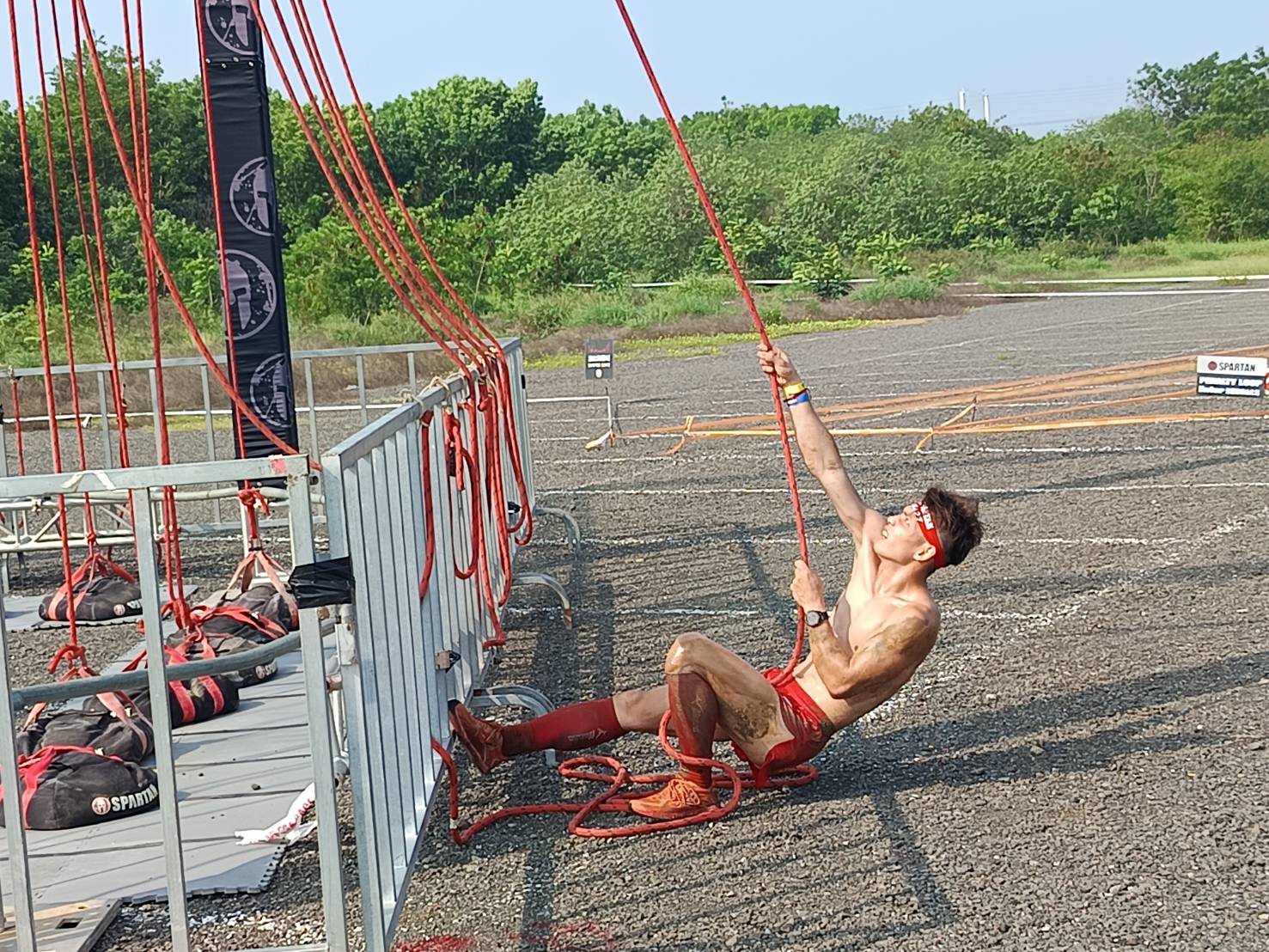 紅髮戰士孫育彬是唯一跑進前五的台將。大會提供