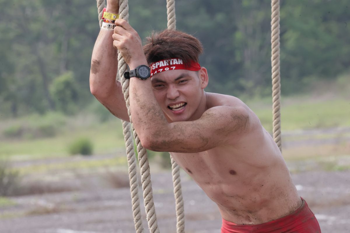 紅髮戰士孫育彬重回野獸賽就拿下台灣男子第一。大會提供