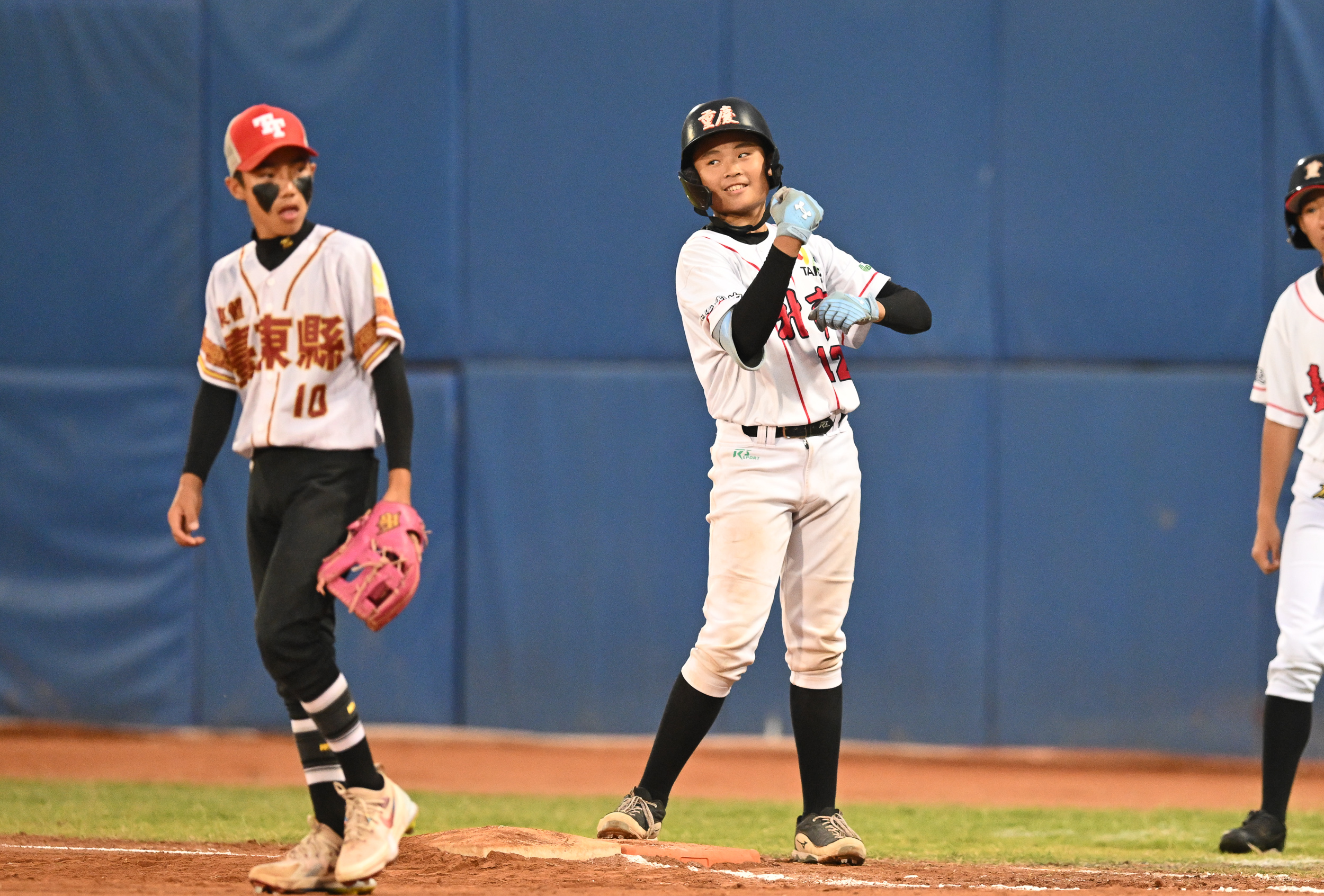 臺北市楊軒赫包辦3分打點。台灣世界少棒聯盟提供