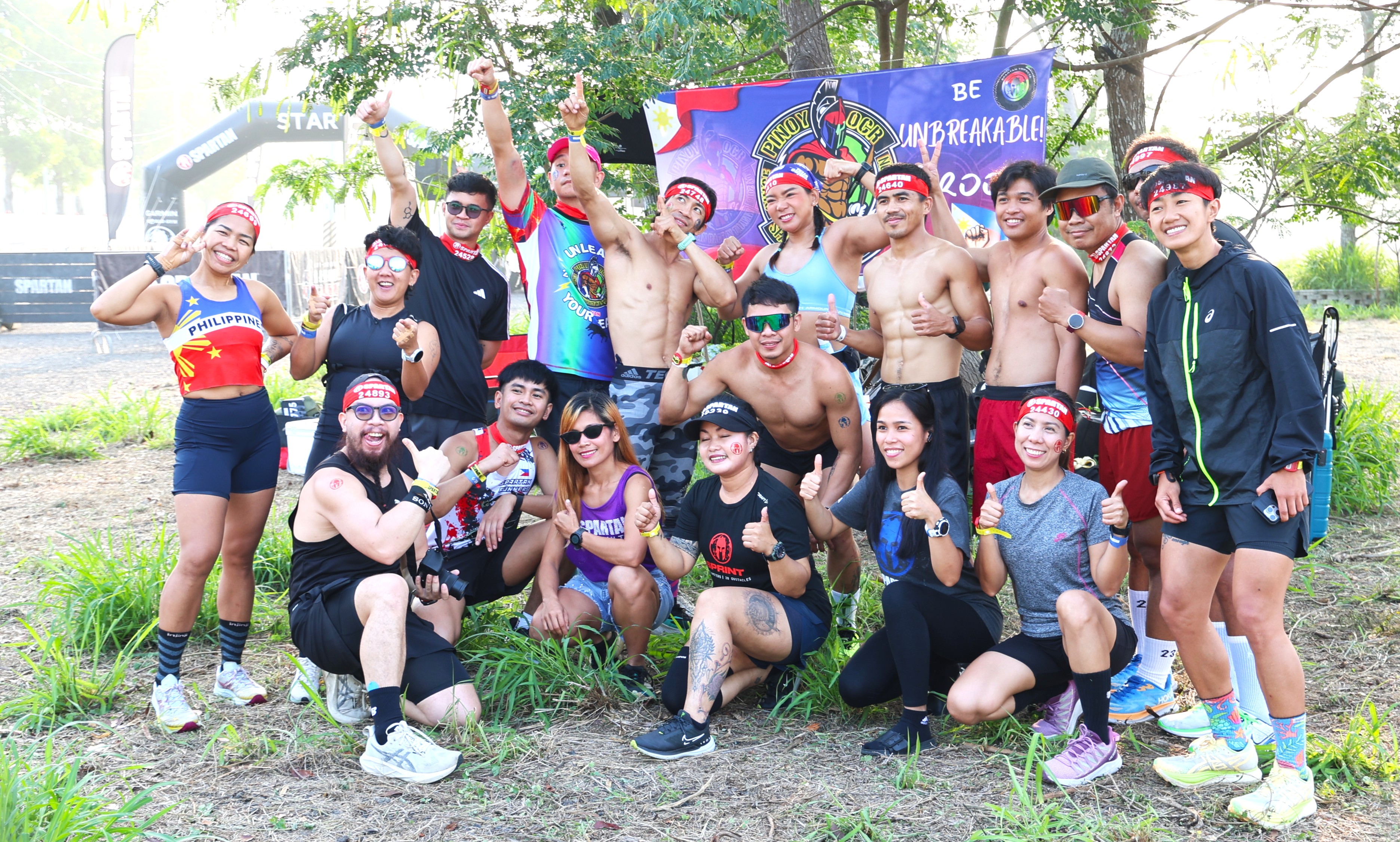 菲律賓也有龐大團體參賽。大會提供