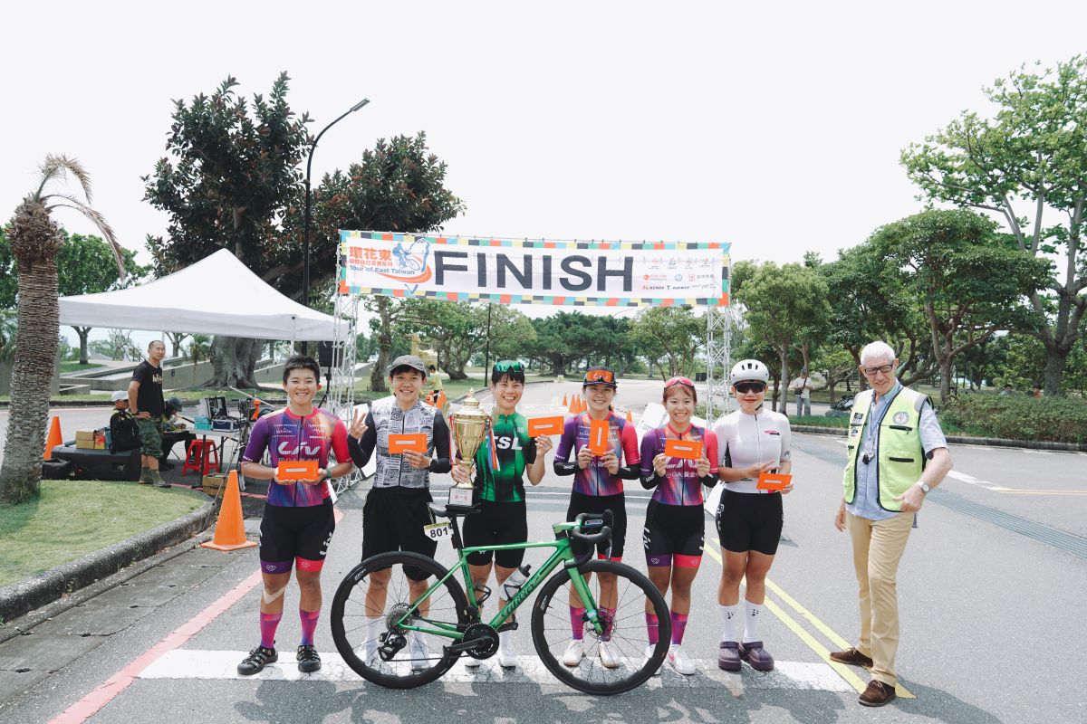 0411環花東累計女子組總排名 Top 6。中華民國自行車騎士協會提供