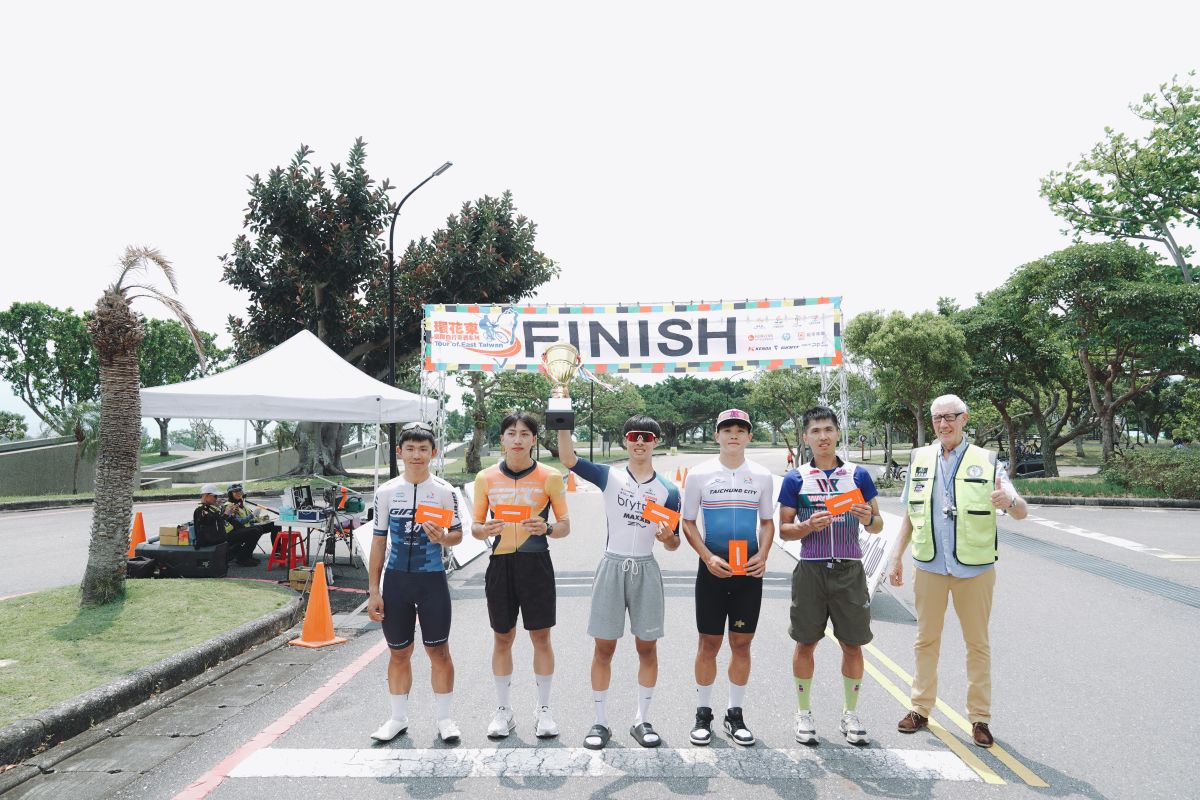 0411環花東累計男子組總排名 Top 6。中華民國自行車騎士協會提供