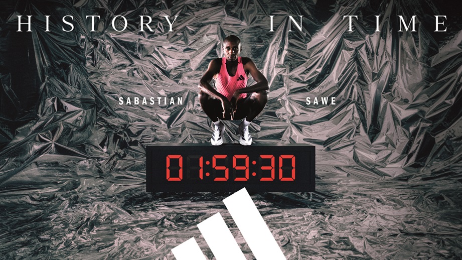 adidas運動員Sabastian Sawe於倫敦馬拉松以1小時59分30秒奪冠，成為刷新男子馬拉松世界紀錄的跑者。官方提供