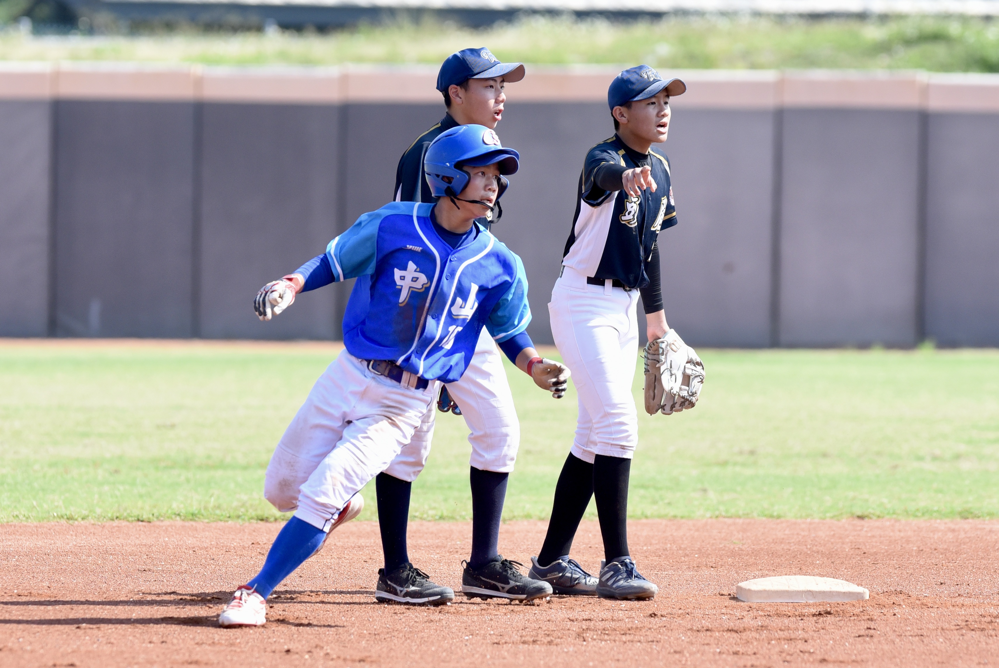 臺中市隊長洪宇飛單場雙安。臺灣世界少棒聯盟提供