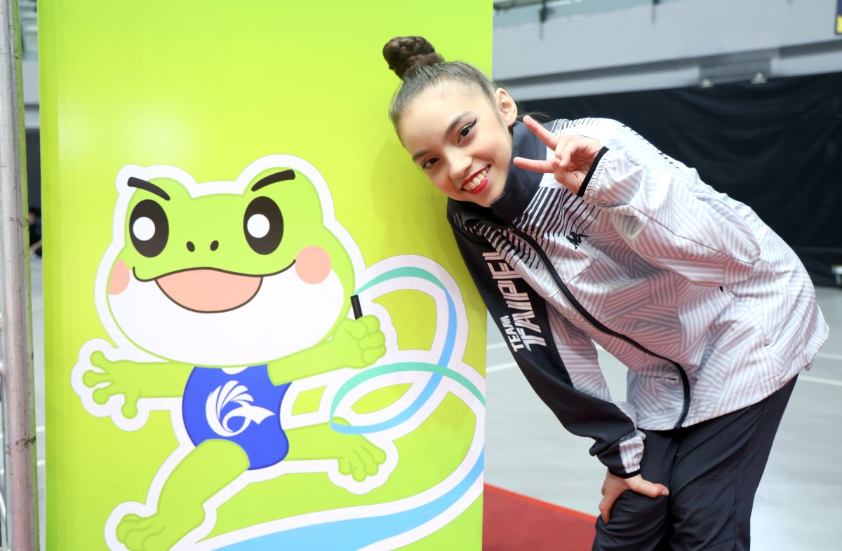 李昕霏平常很喜歡綠色,剛好這次吉祥物是青蛙。郭運復攝