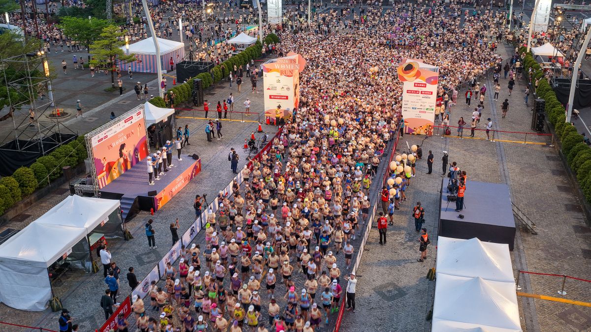 2026 TS WOMEN RUN台新新光女子路跑場面壯觀。中華民國路跑協會提供
