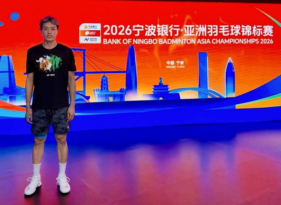 今年全英冠軍林俊易在亞錦賽葥受傷退賽。摘自林俊易臉書