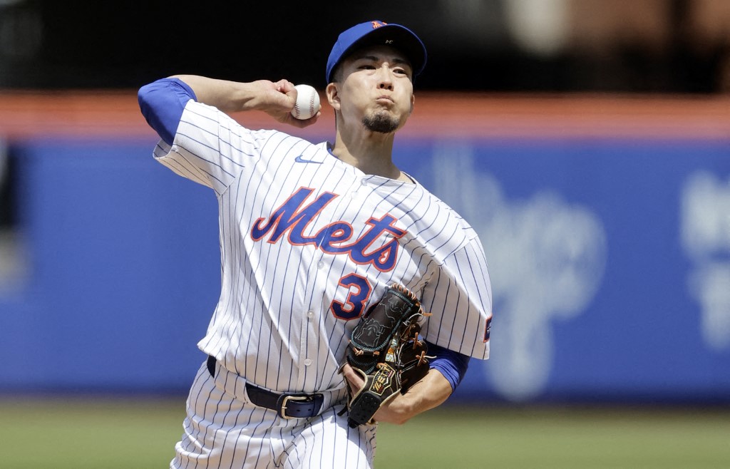 大都會的Kodai Senga則是0勝2敗、ERA 7.07、三振四壞比2.71。法新社