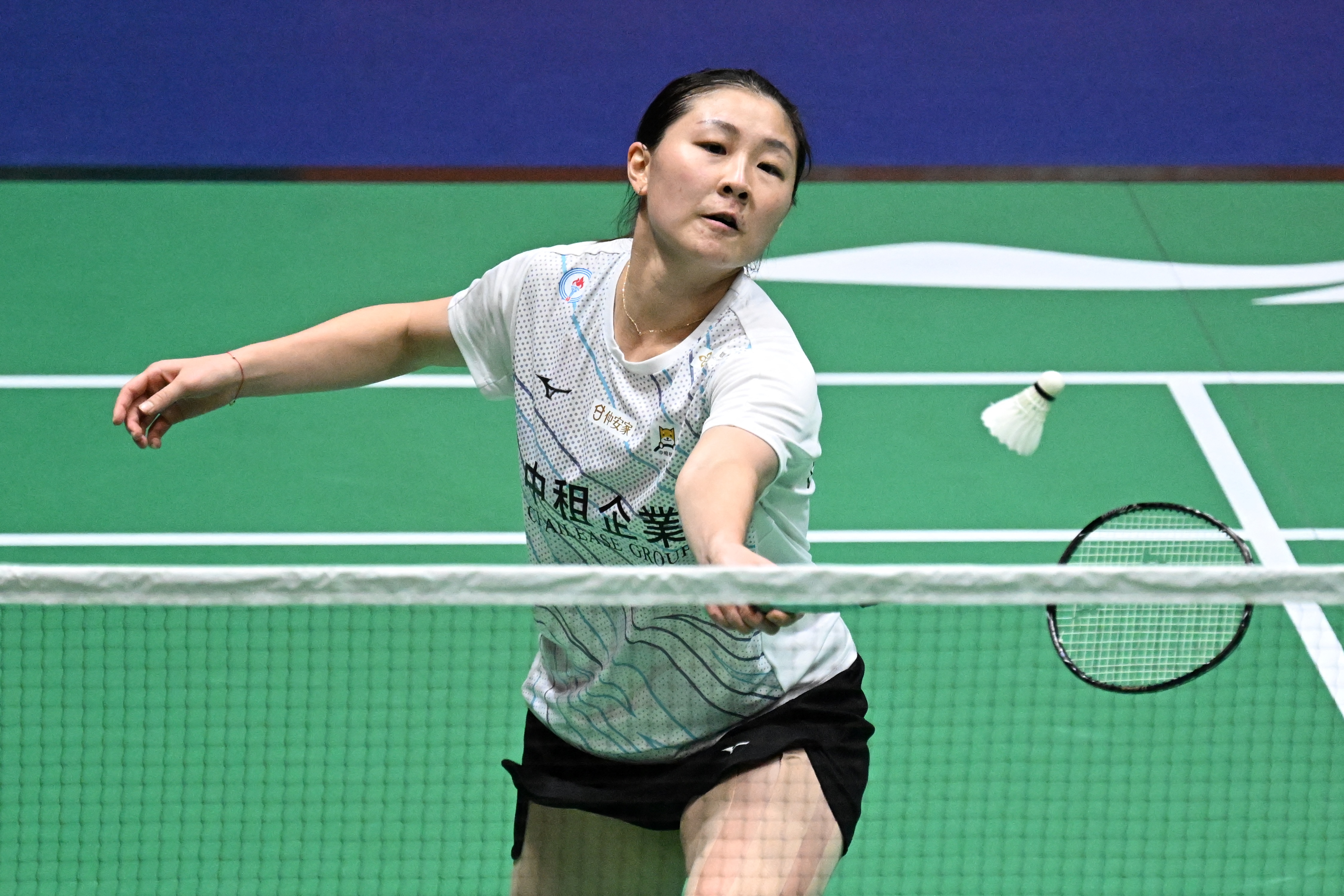 林湘緹第三點獲勝一度反超。法新社