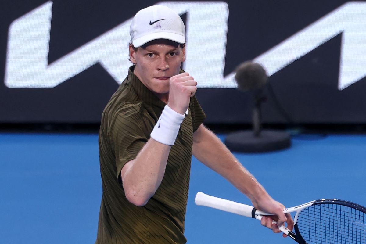 義大利球王辛納(Jannik Sinner)打下大師賽20連勝。法新社