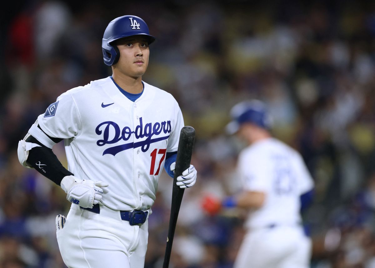 大谷翔平締造連續44場上壘紀錄。法新社