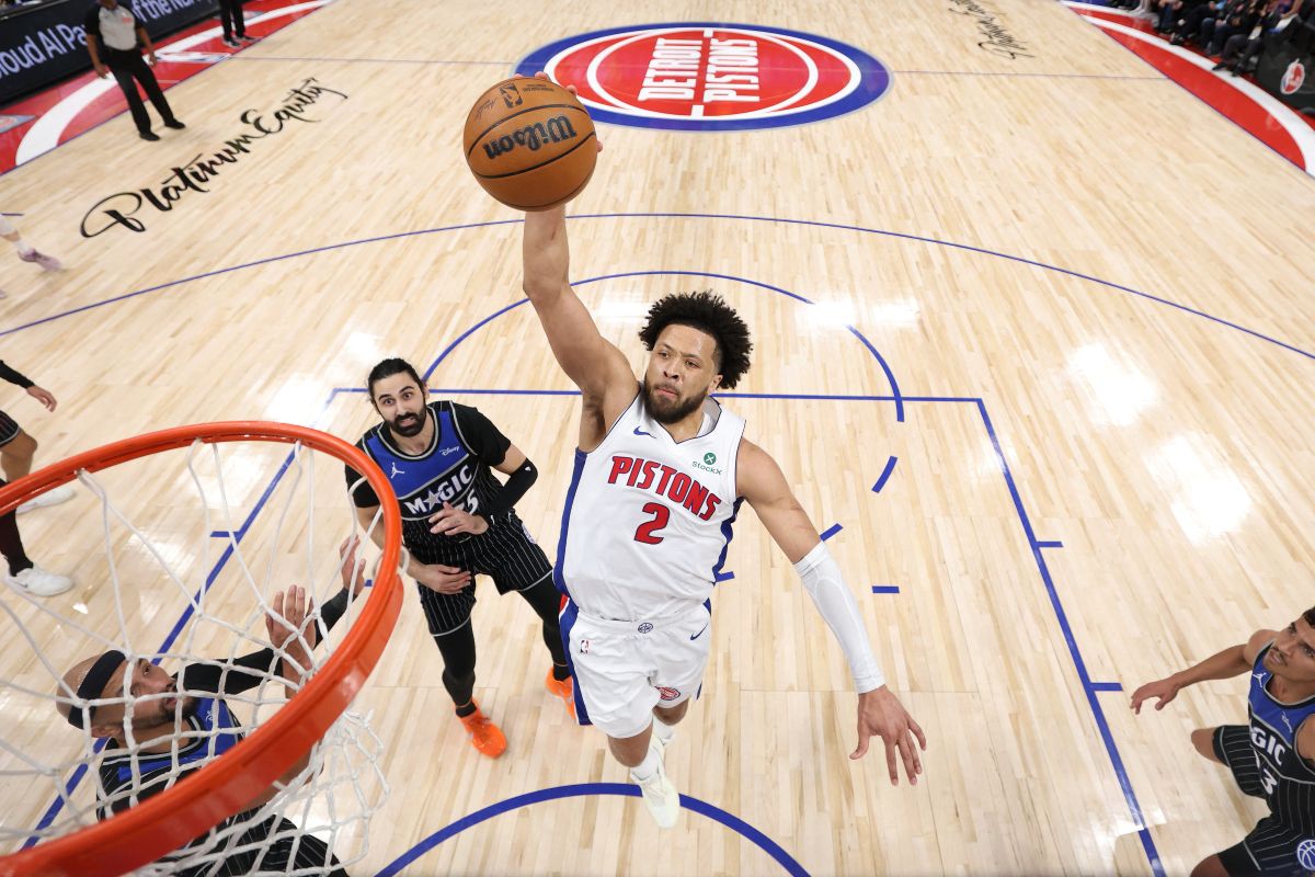 活塞康寧安（Cade Cunningham），以19投11中，繳出27分、11助攻和6籃板。法新社