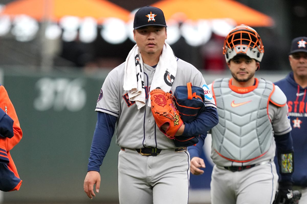 休士頓太空人今推出鄧愷威先發，主投3局失2分退場。法新社