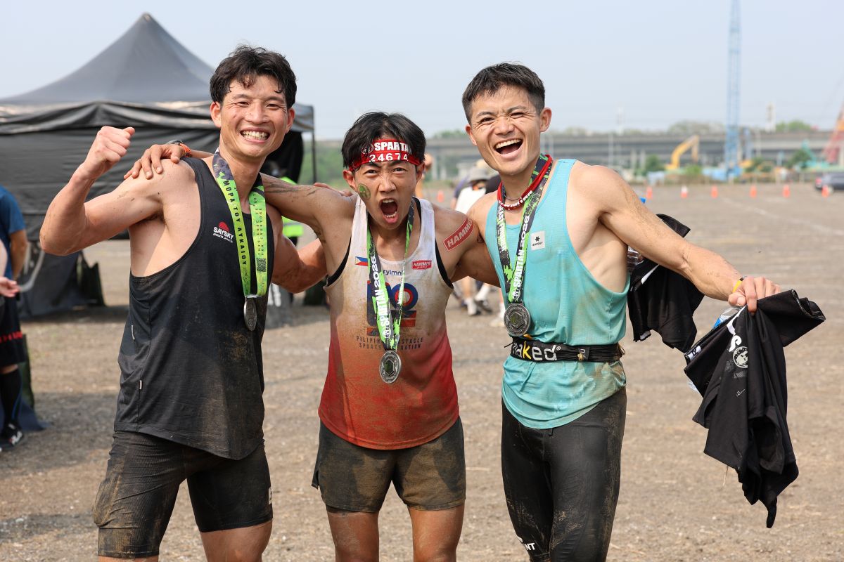 菲律賓障礙賽女王Sandi Menchi Abahan(中)封后。大會提供