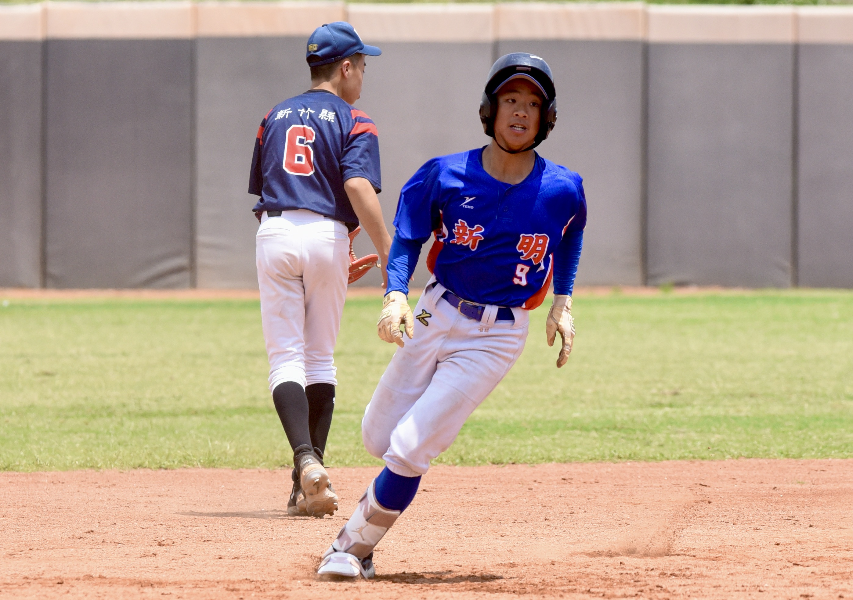 邱唯喆敲出長打。臺灣世界少棒聯盟提供