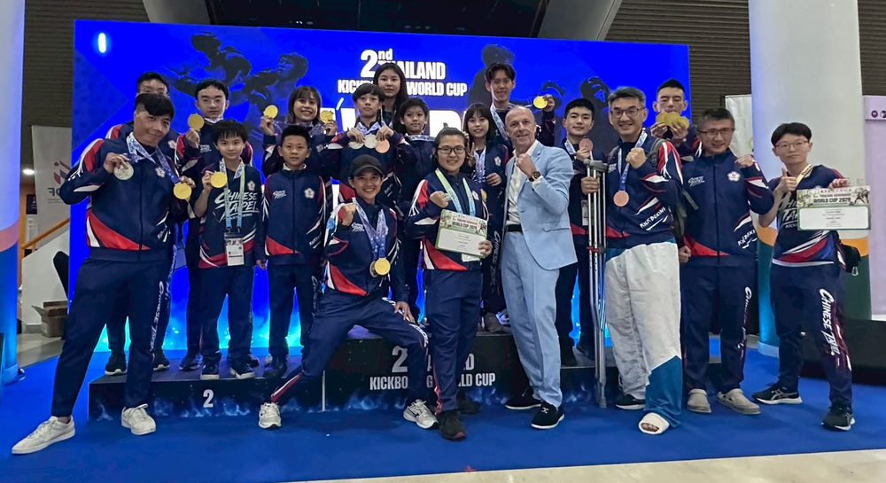 中華隊最終繳出12金8銀3銅,共計23面獎牌的優異成績。中華民國踢拳道協會提供