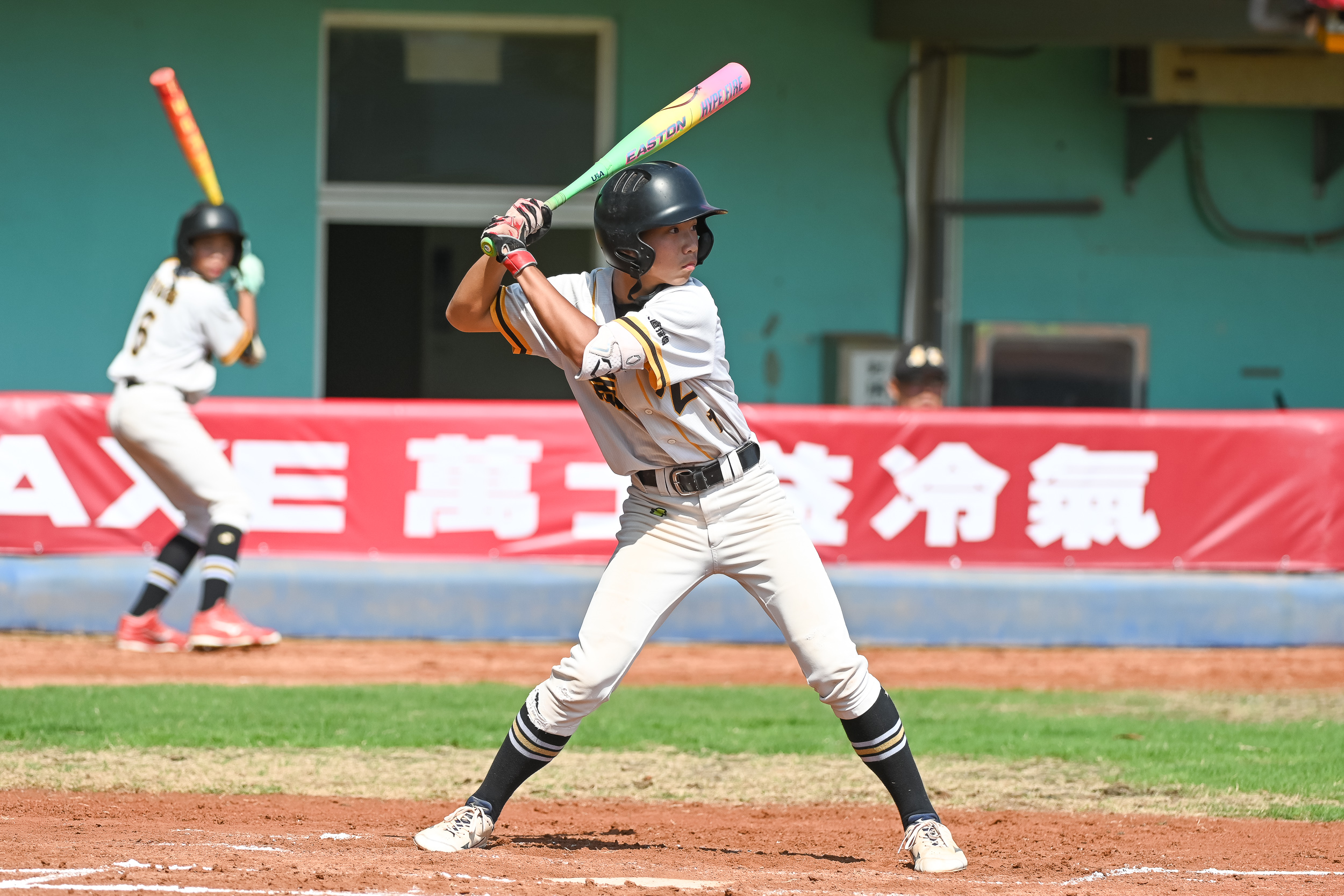 呂紹恩敲出雙安。臺灣世界少棒聯盟提供