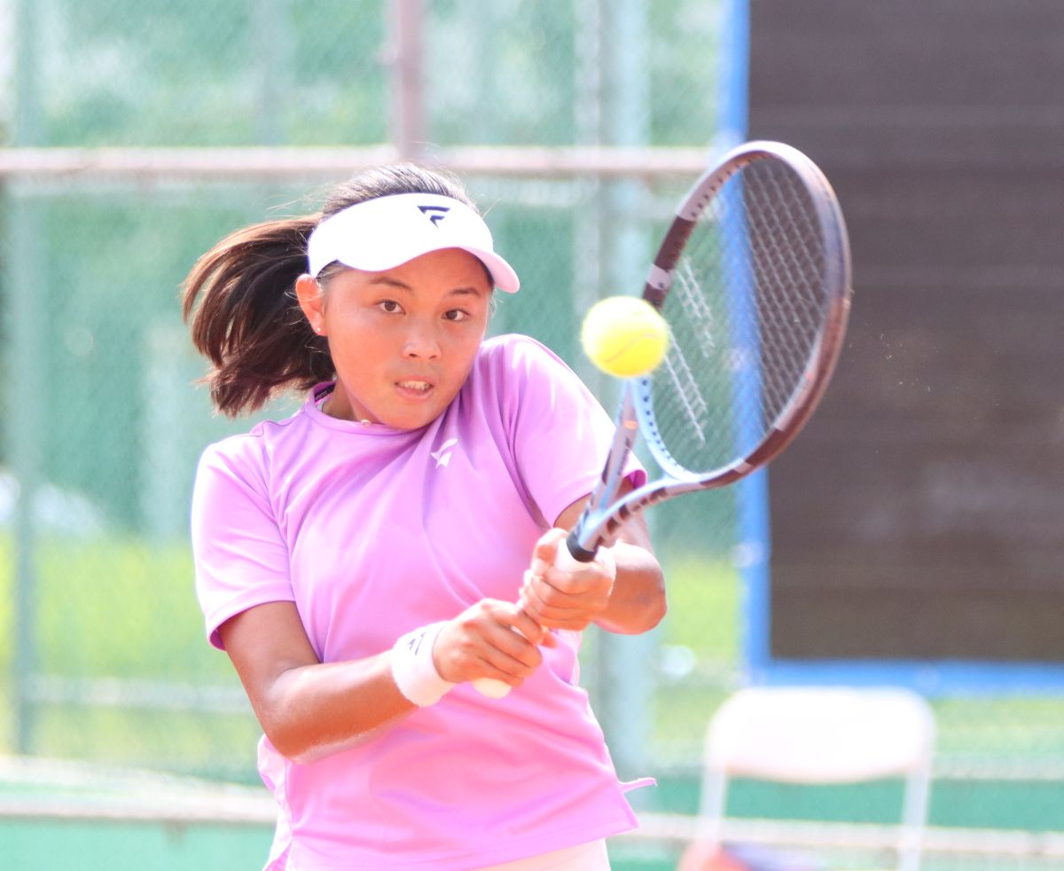 蔡宇甯直落二摘下他在全中運的第二面單打金牌。四維體育推廣教育基金會 提供