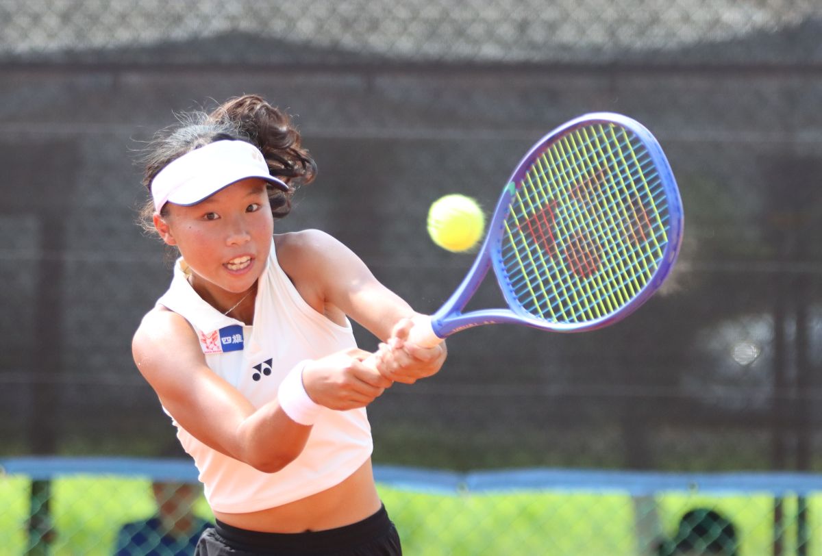 新興國中江采蓉首度贏得國女單金牌。四維體育推廣教育基金會 提供