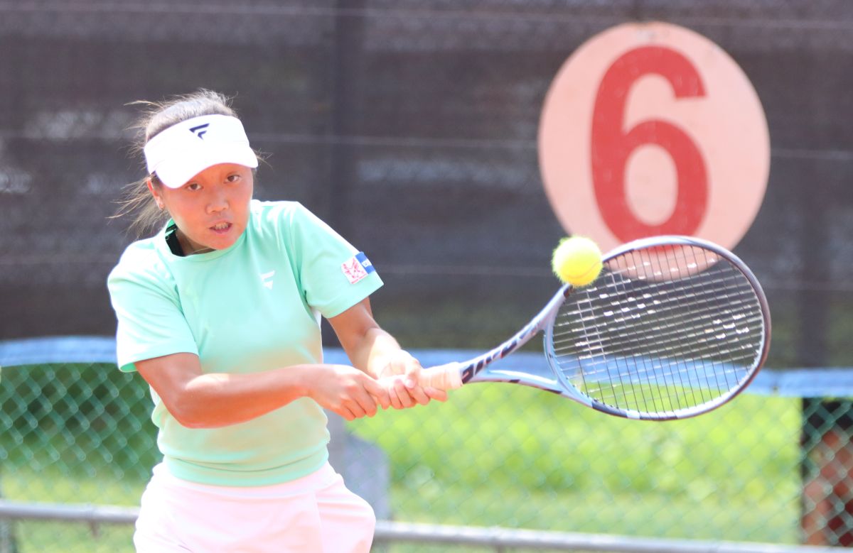 江姸妮連續兩年在國女單決賽屈居銀牌，混雙決賽也收下銀牌。四維體育推廣教育基金會 提供