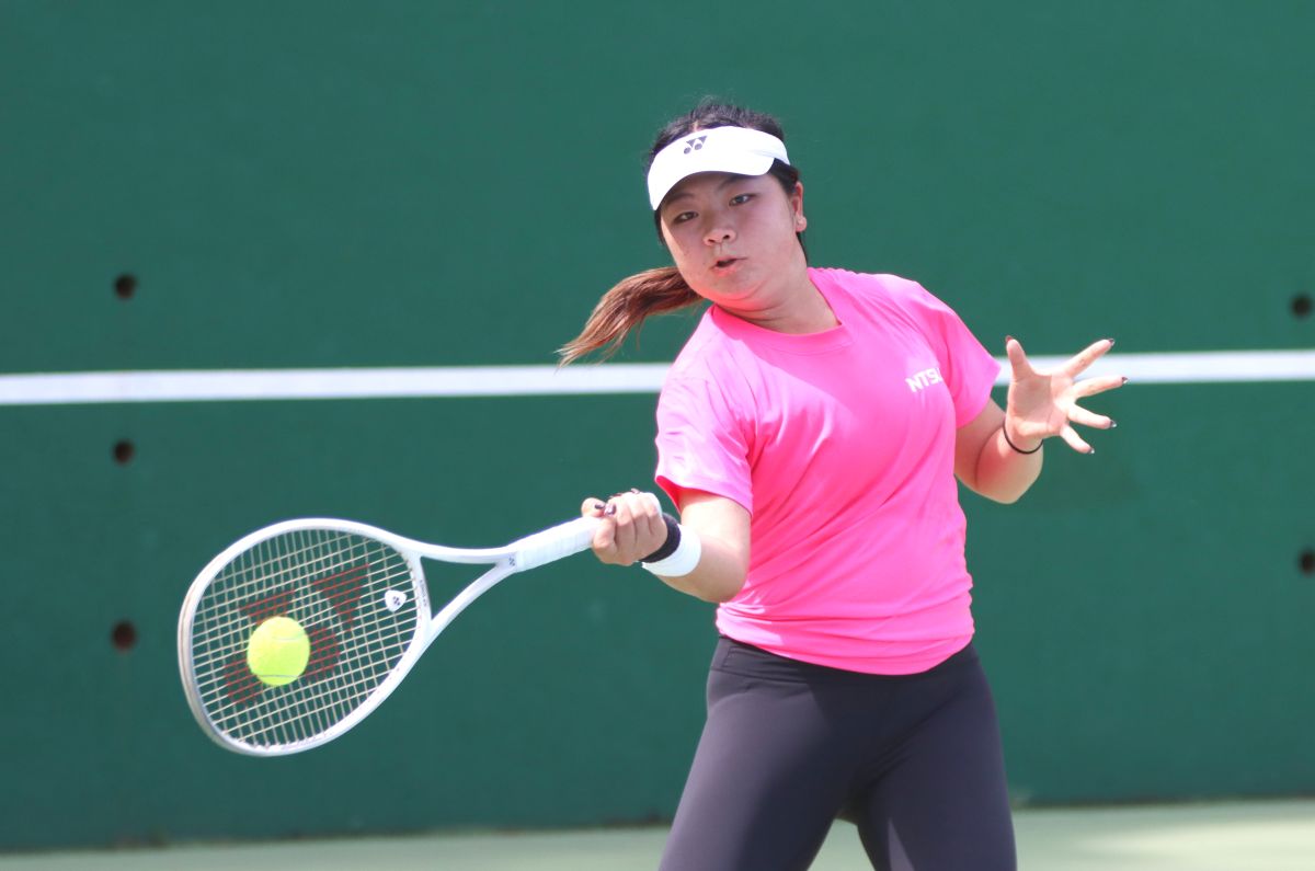 國體大呂佳穎再全大運公開組女團決賽第一點單只失1局。四維體育推廣教育基金會 提供