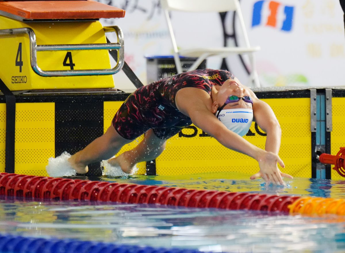 張雅佳今在全中運最後一舞200仰失利。郭運復攝