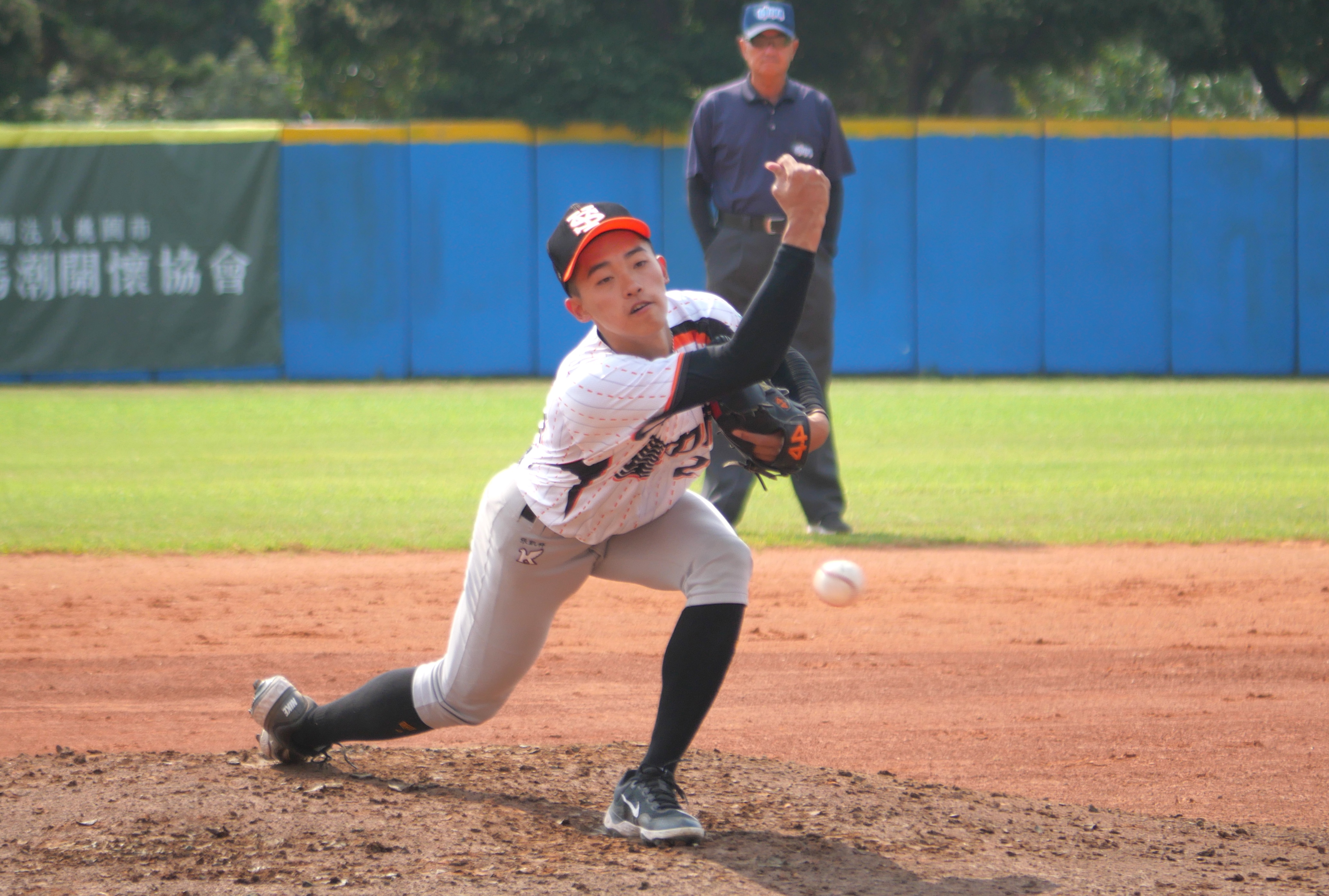 張凱祥先發3局奪勝投。吳敏欣攝