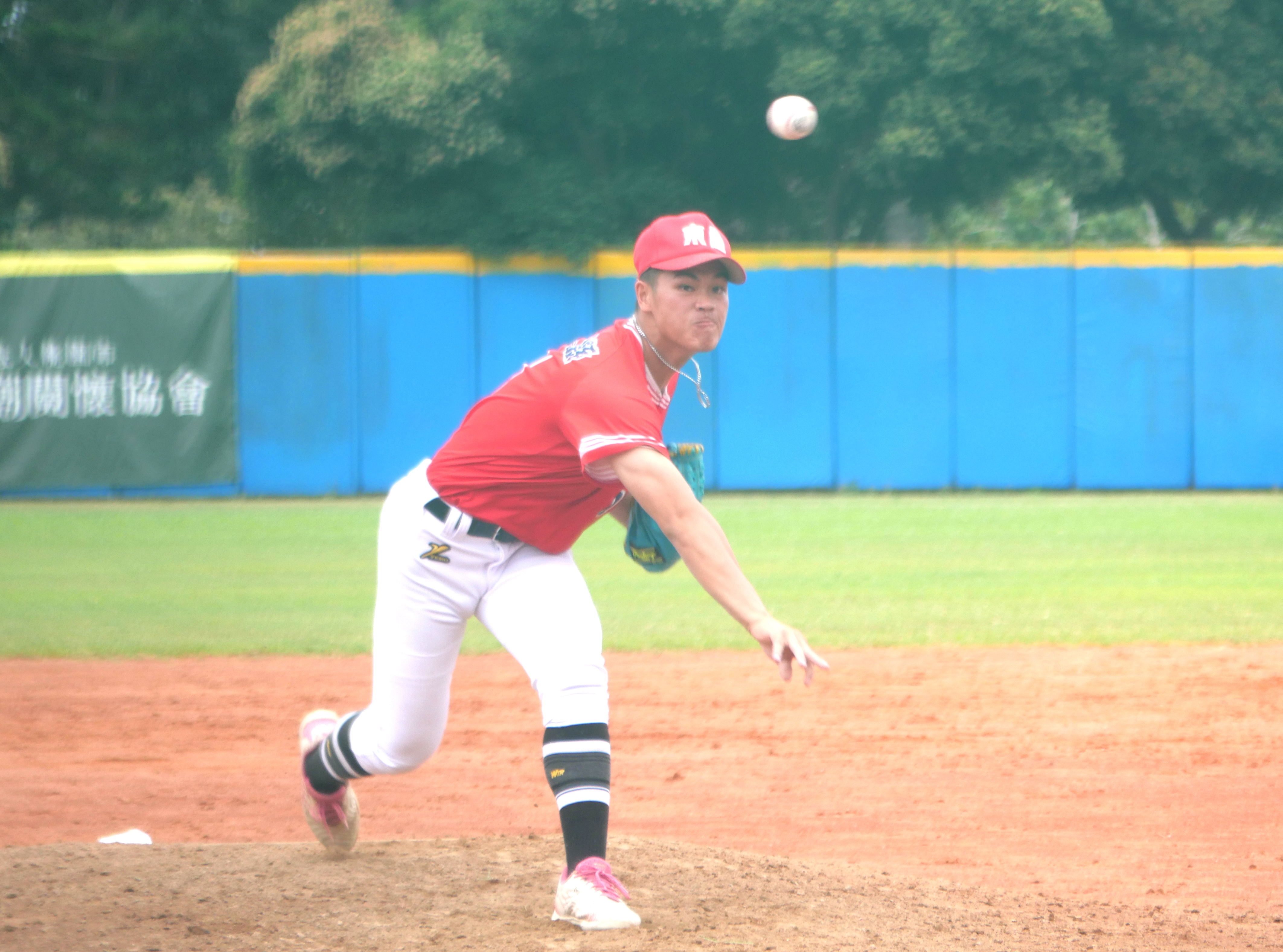 吳秉軒後援1.1局守住1分差。吳敏欣攝