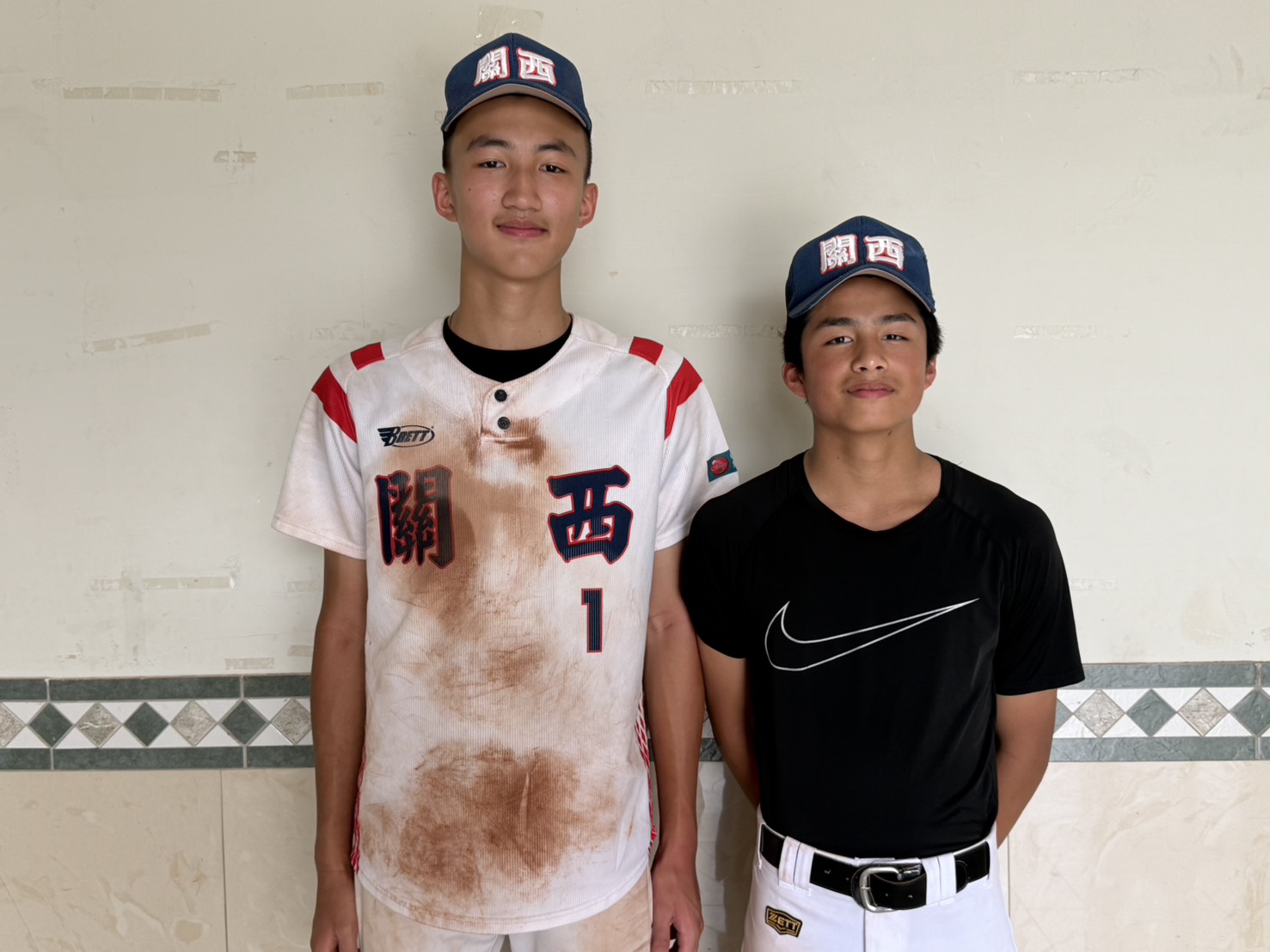 197公分溫富龍（左）和徐佑有身高差。吳敏欣攝